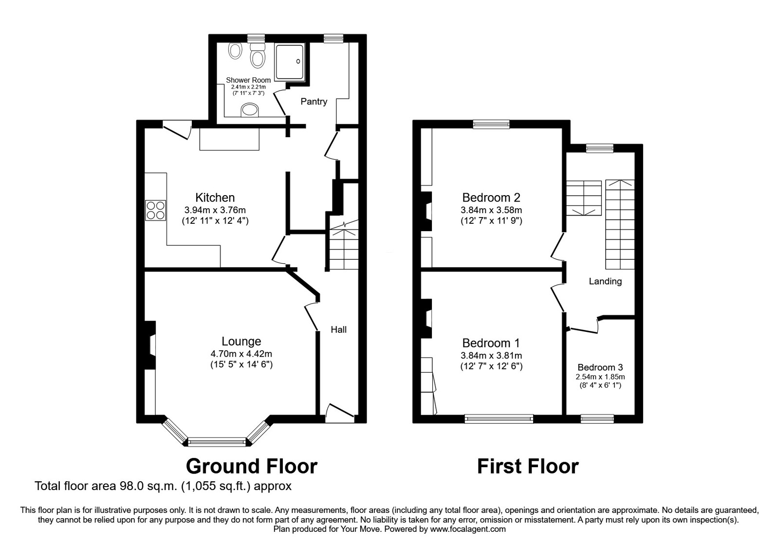 2 Rosedale Cottage,, Kirkconnel, Dumfries and Galloway floorplan