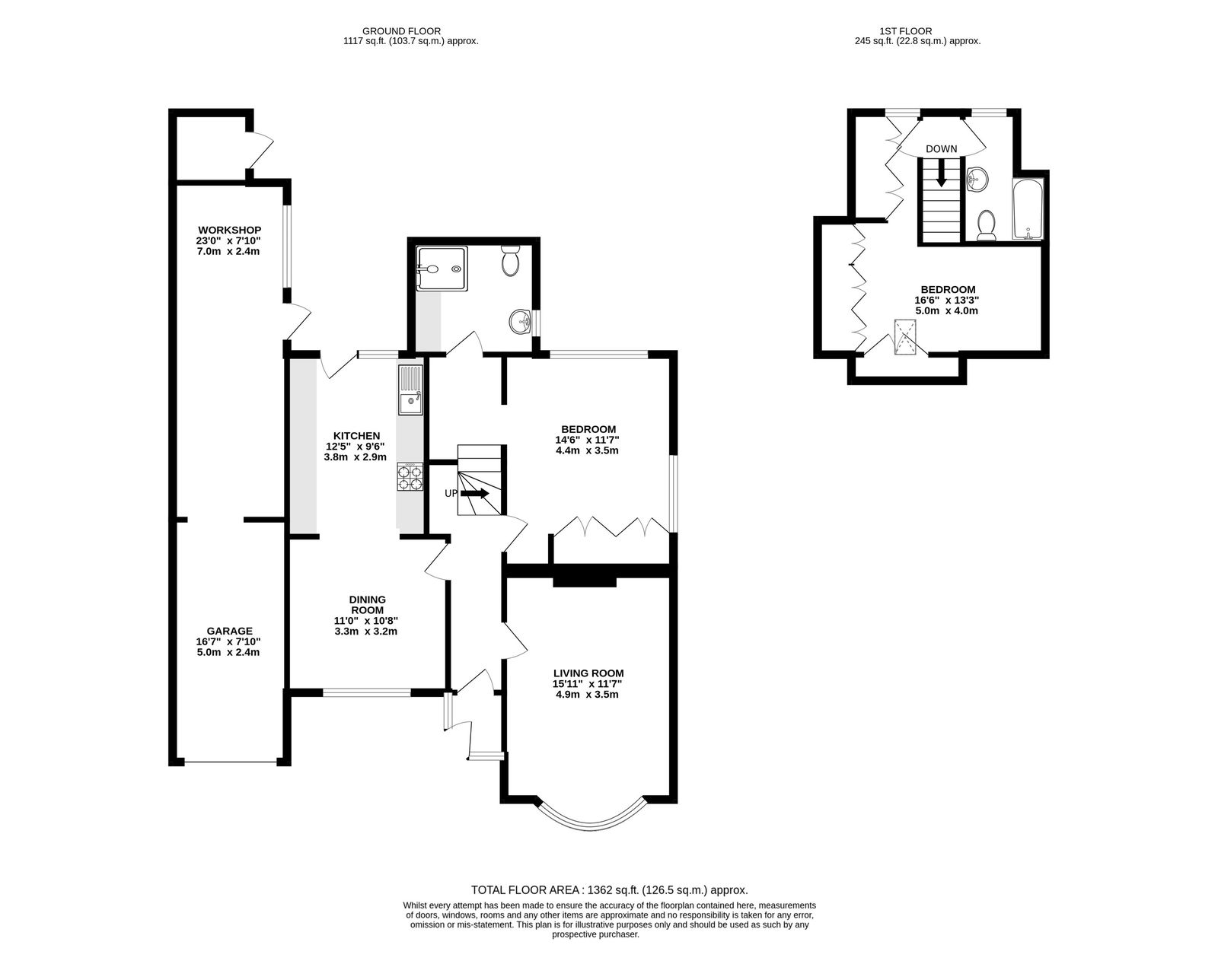 Sunray, High Ongar Road, Ongar floorplan