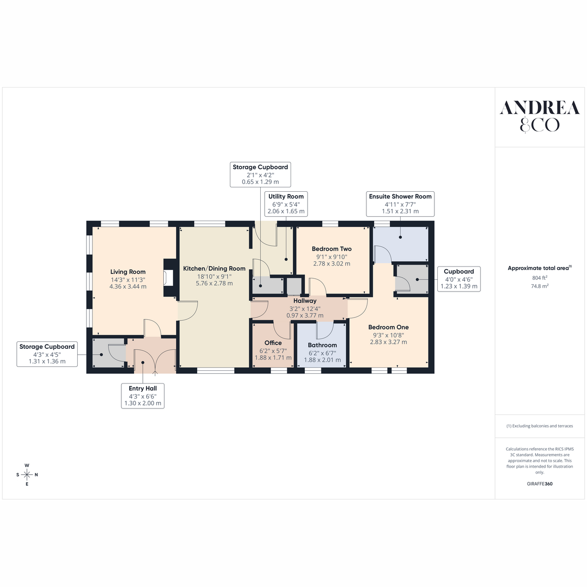 Flat 34 Thames Retreat, 141, Chertsey Lane, Staines-upon-Thames floorplan
