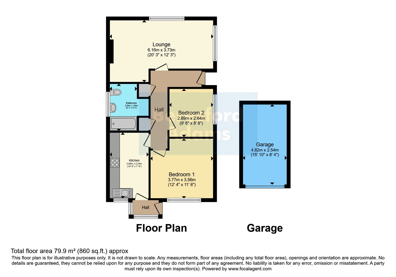 17, St. Georges Drive, Denbighshire floorplan