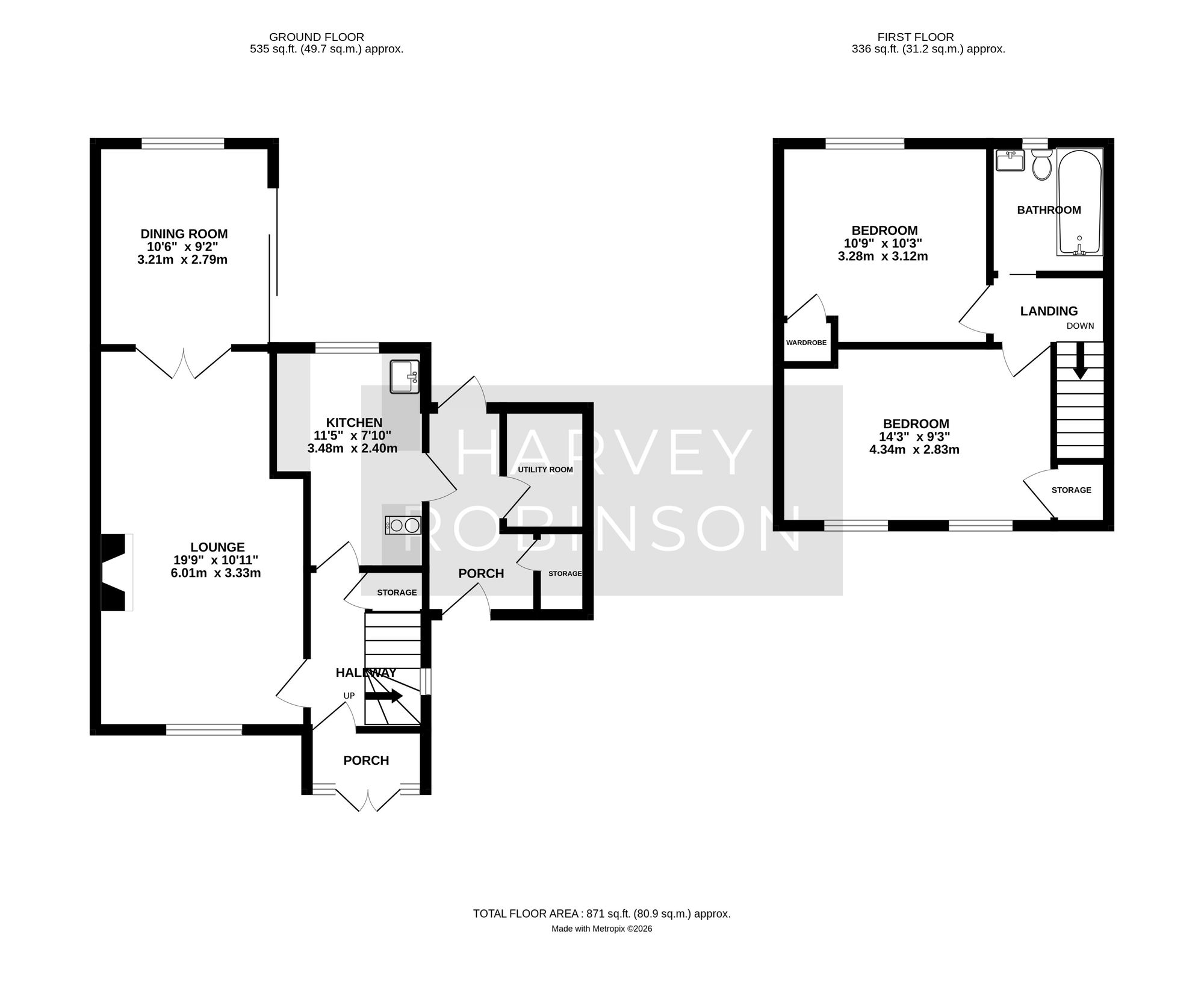 75 The Rowlands, Biggleswade floorplan