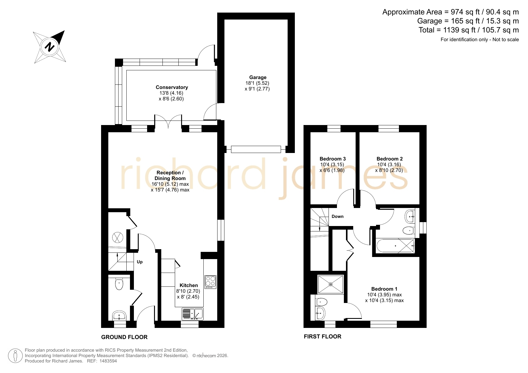 26, Curtis Close, Swindon floorplan
