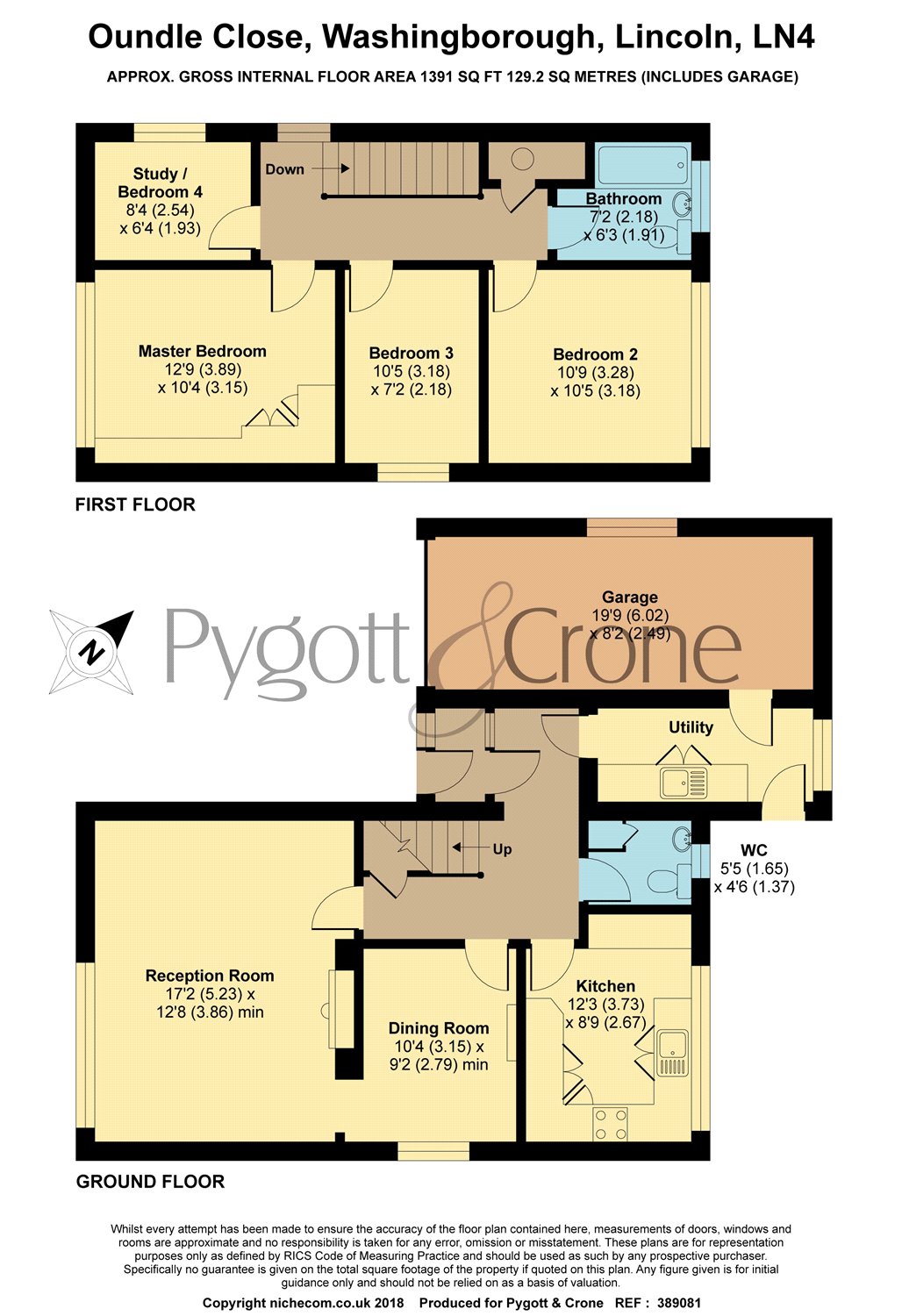 4 Bedrooms Detached house for sale in Oundle Close, Washingborough LN4