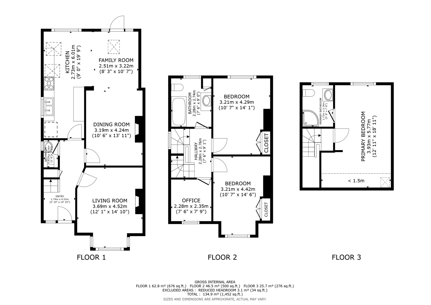17, Monmouth Road, Oxford floorplan