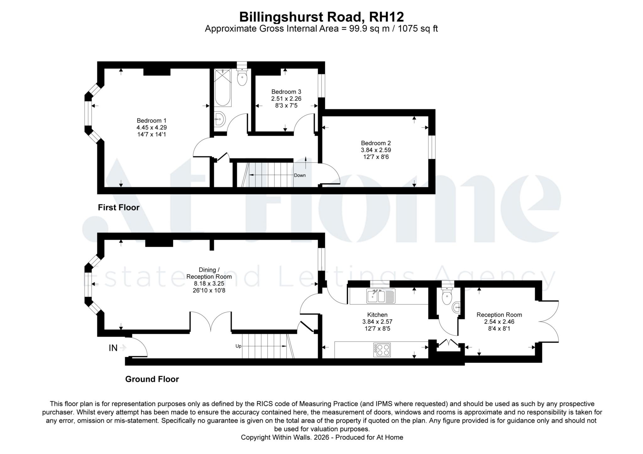 64, Billingshurst Road, Horsham floorplan