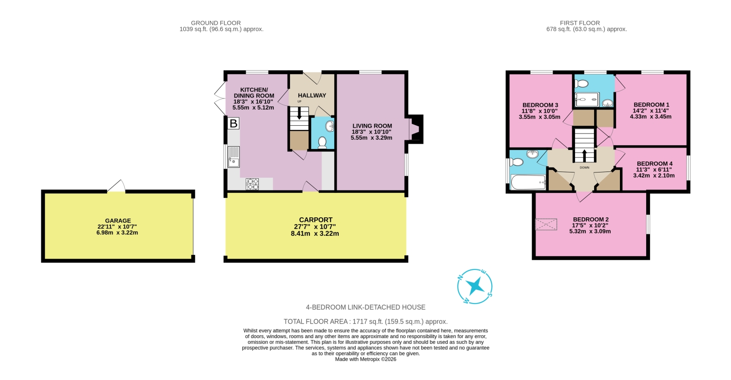 15, Heron Rise, Wymondham floorplan