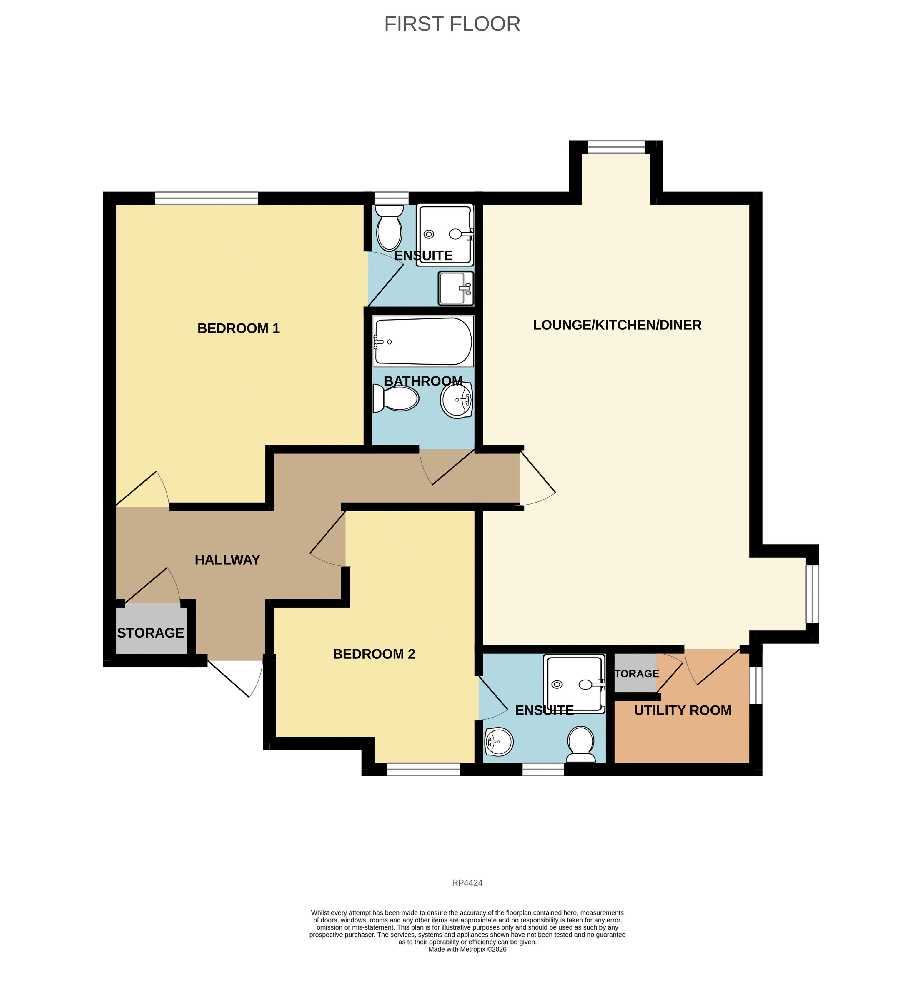 Apt.4, Danilton Court, College Avenue, Colwyn Bay floorplan