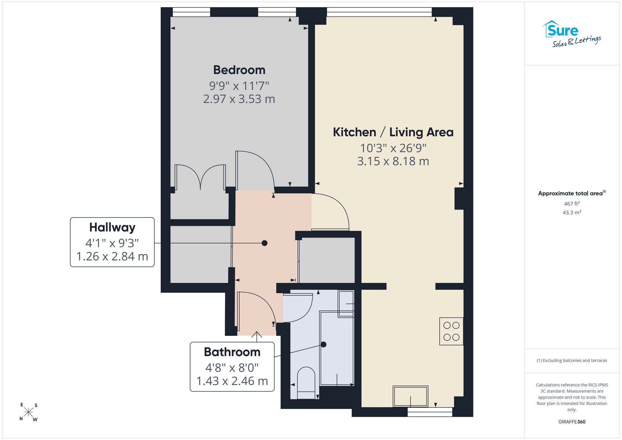 50 Trivett Square, Nottingham floorplan