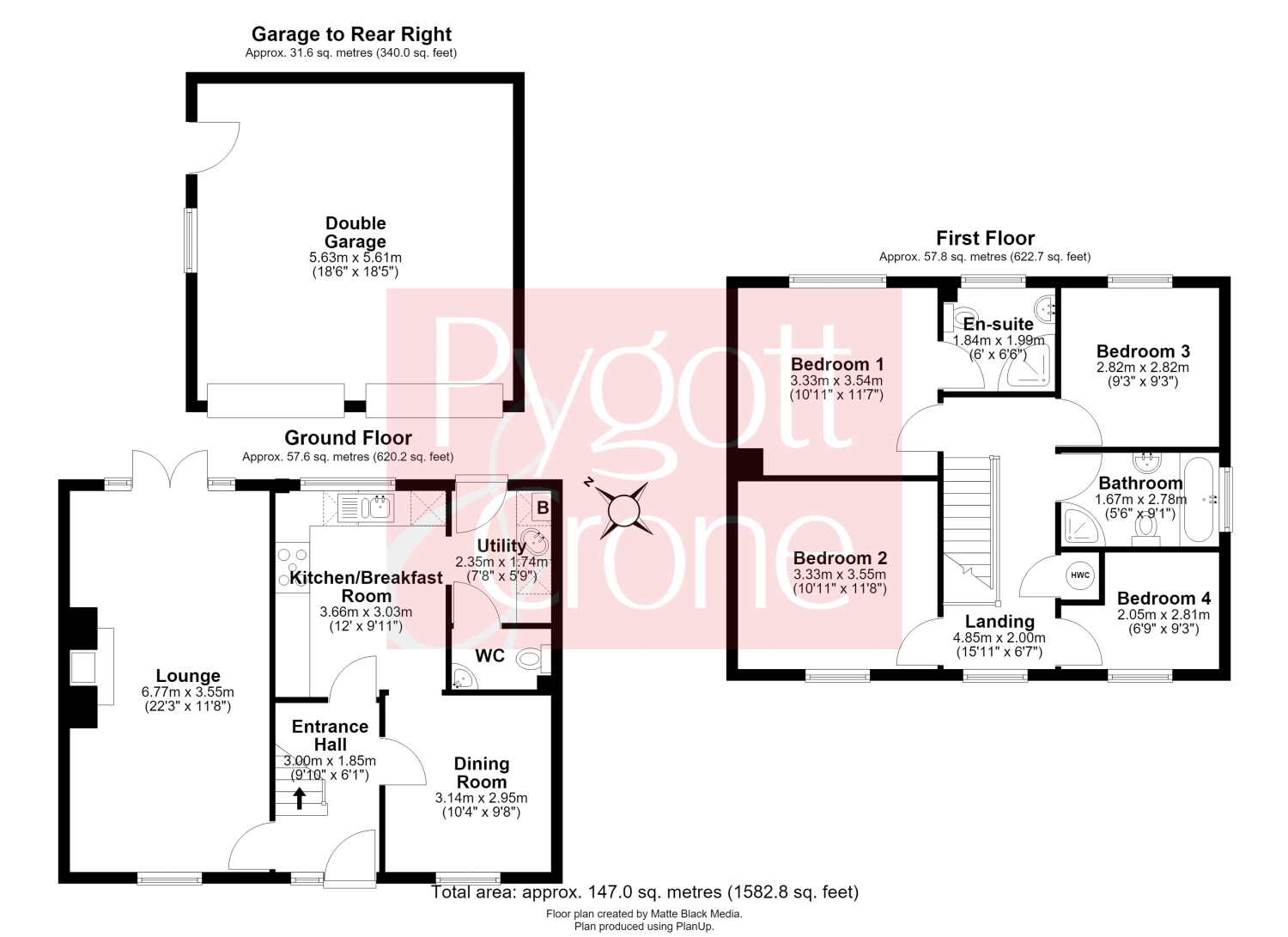 4, Woodland Drive, Lincoln floorplan