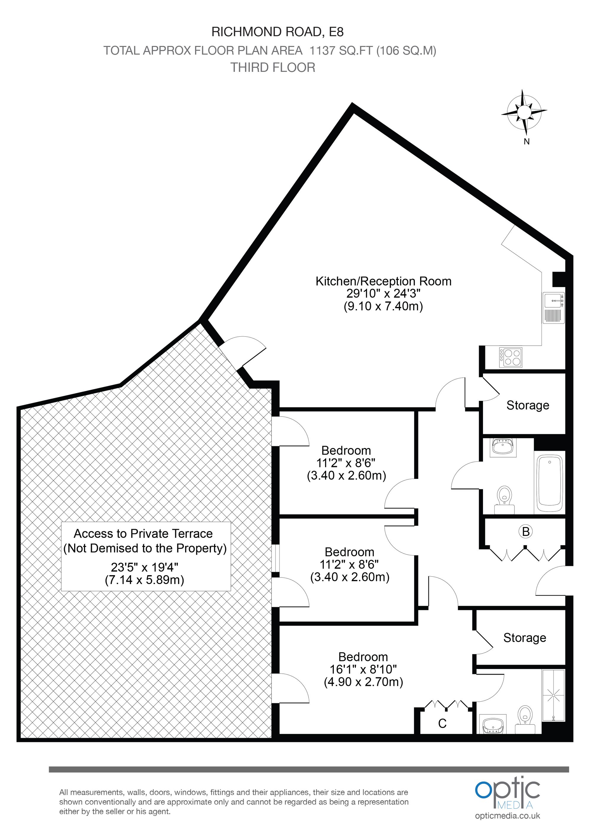 Flat 40, Arthaus Apts, London floorplan