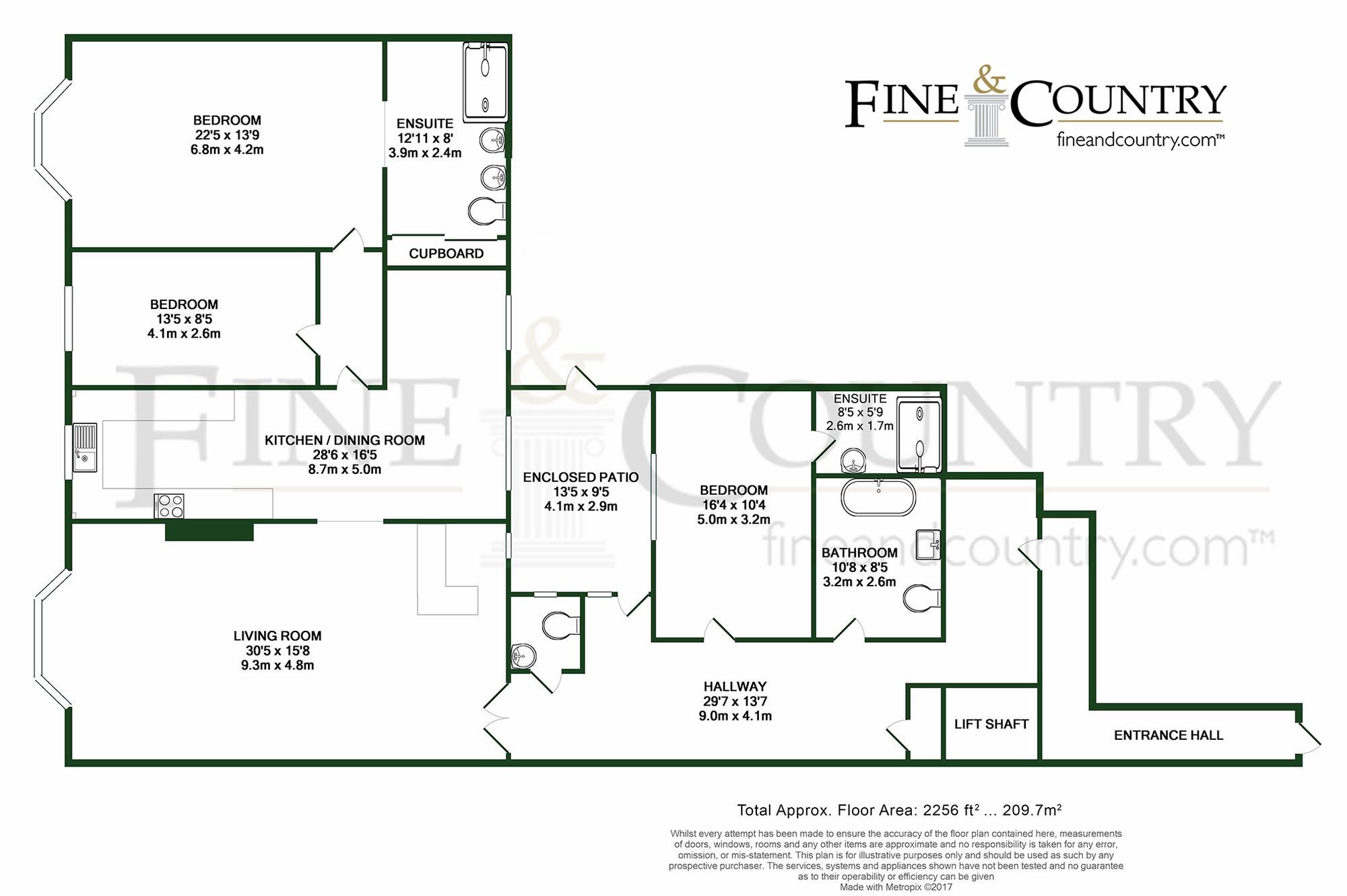 Flat 9 Kings Gardens, 11 Kings Gardens, Hove floorplan