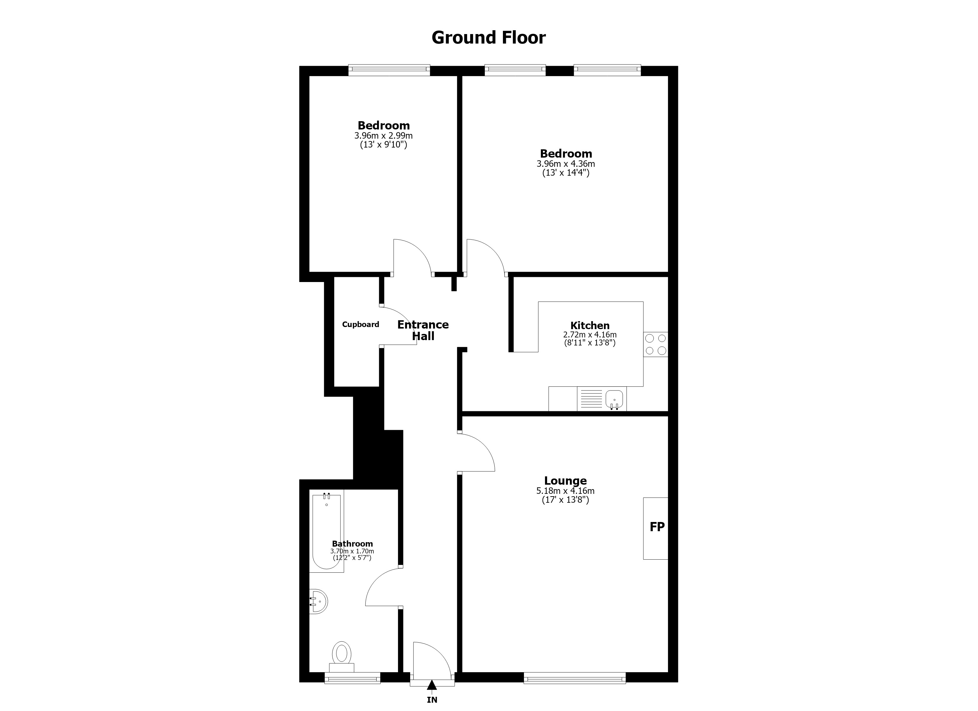 2B, Links Gardens Lane, Edinburgh floorplan