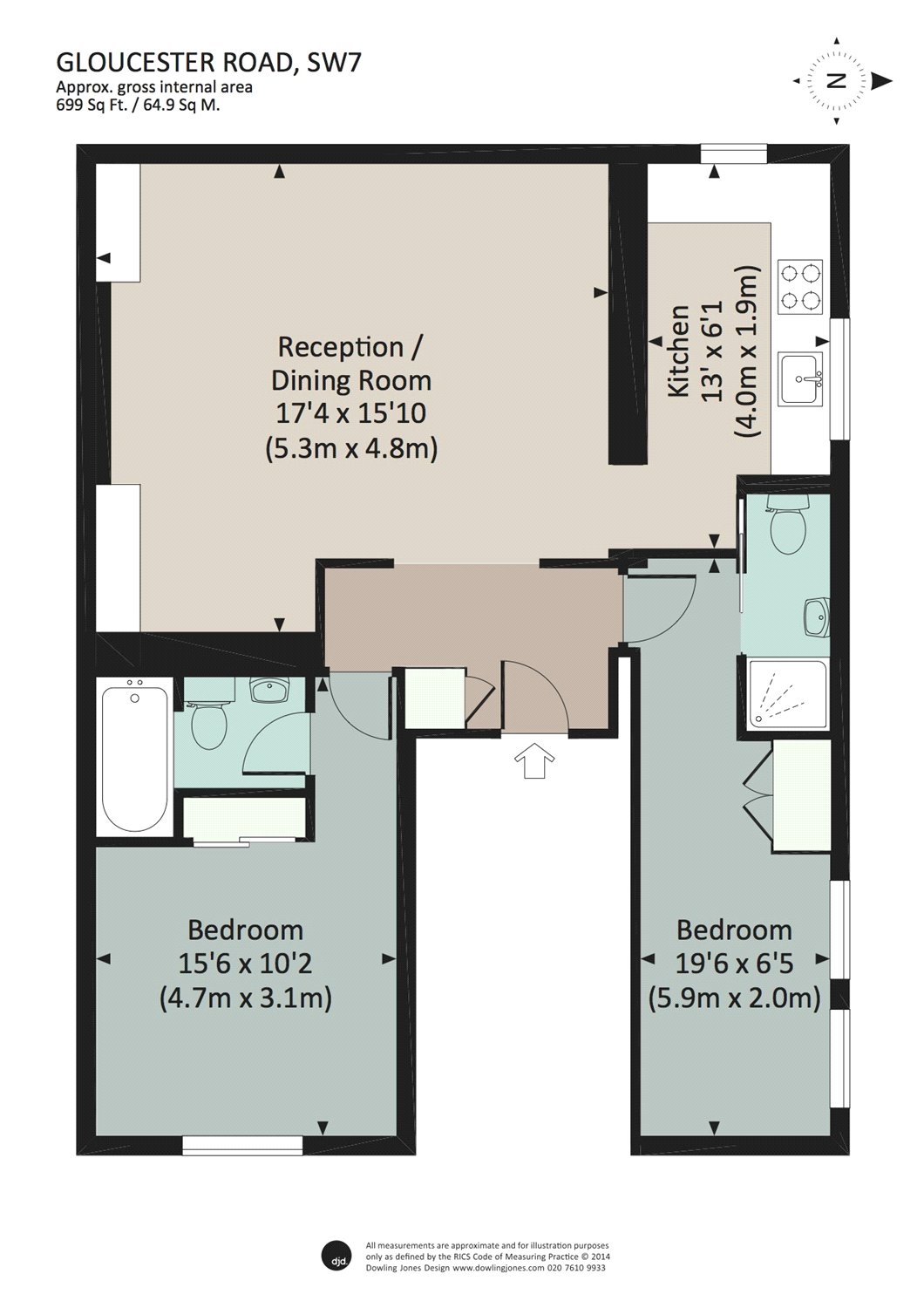 3, 3a, Gloucester Road, South Kensington floorplan