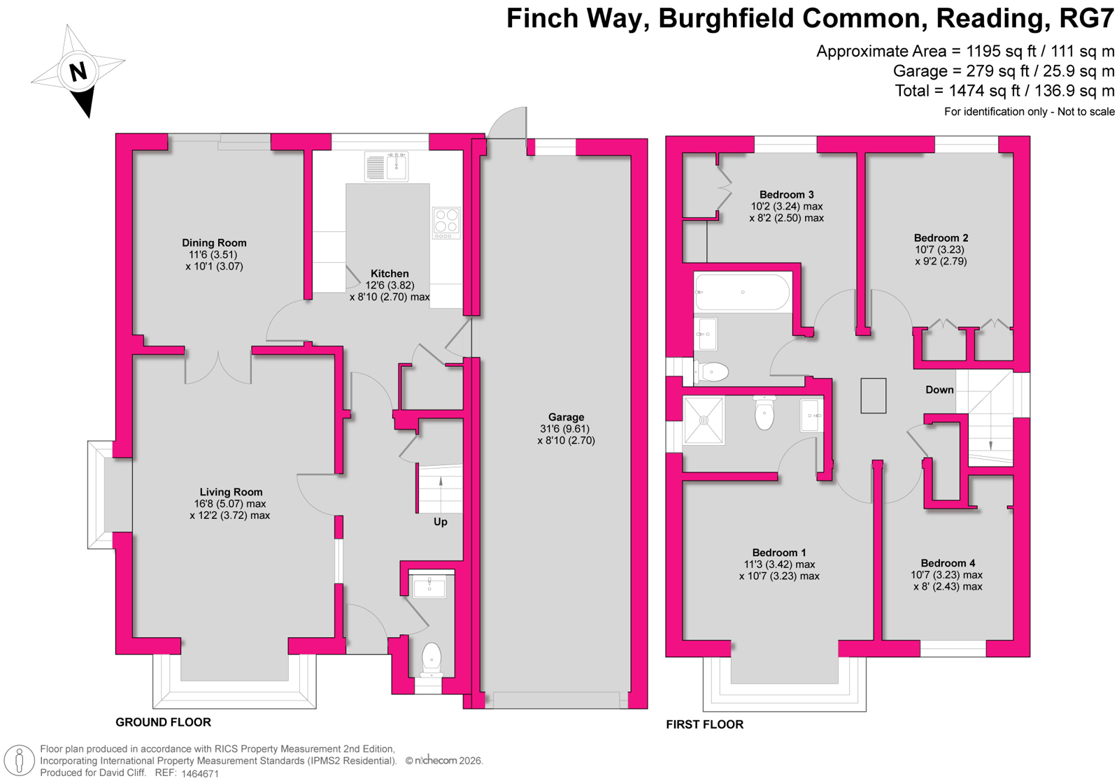 2, Finch Way, Reading floorplan