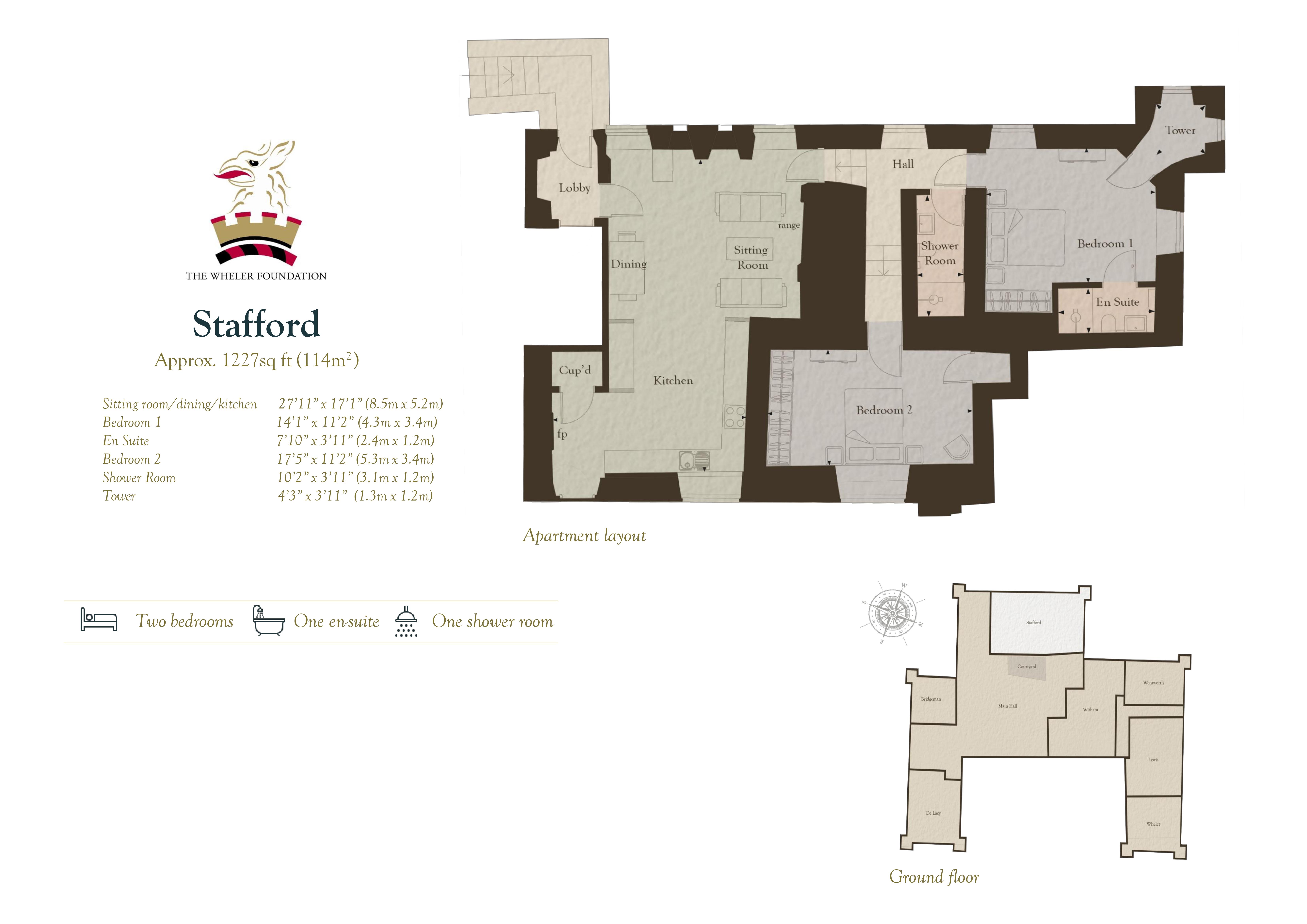Stafford, Ledston Hall, Ledston floorplan