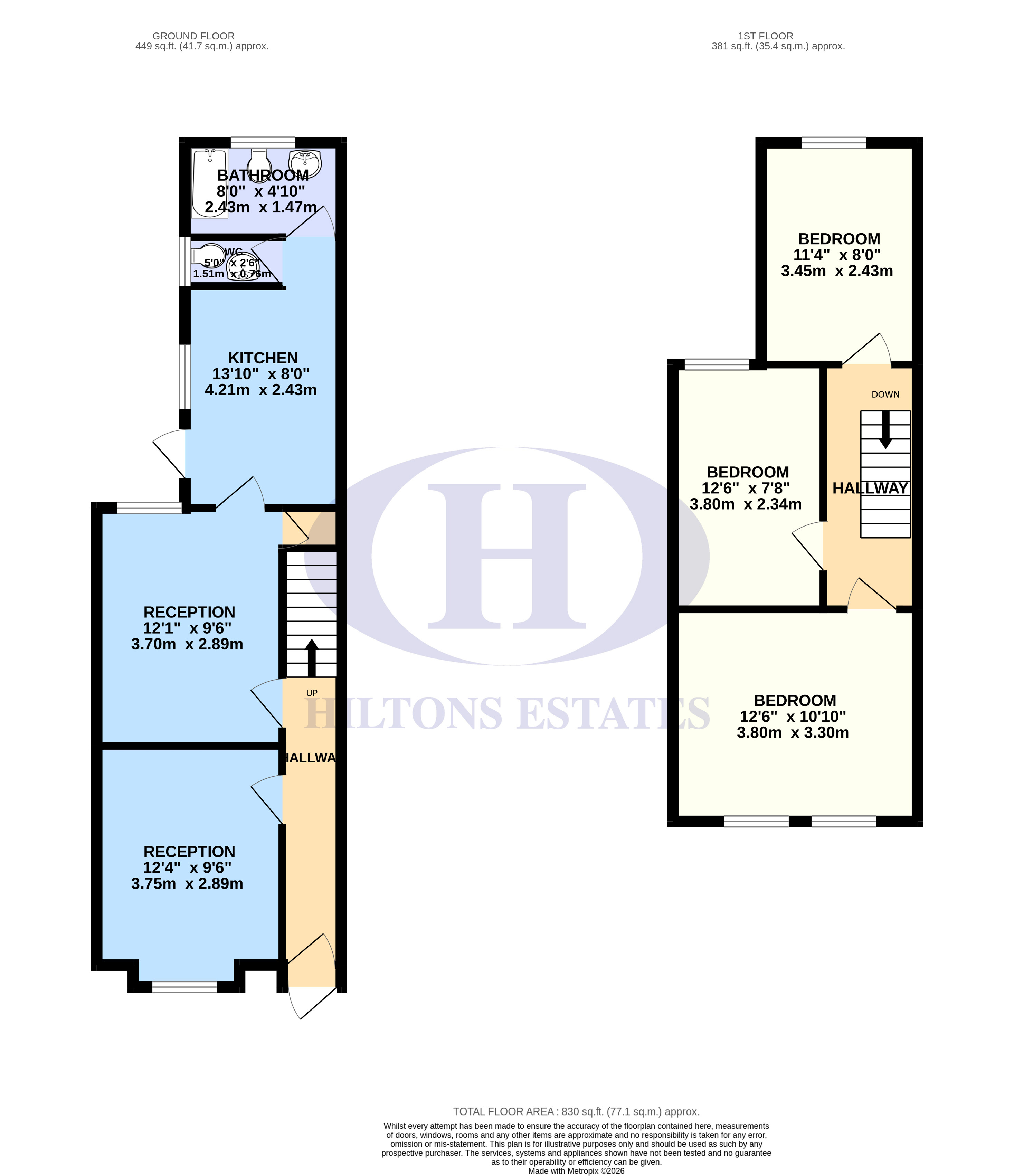 125, Clarence Street, Southall floorplan