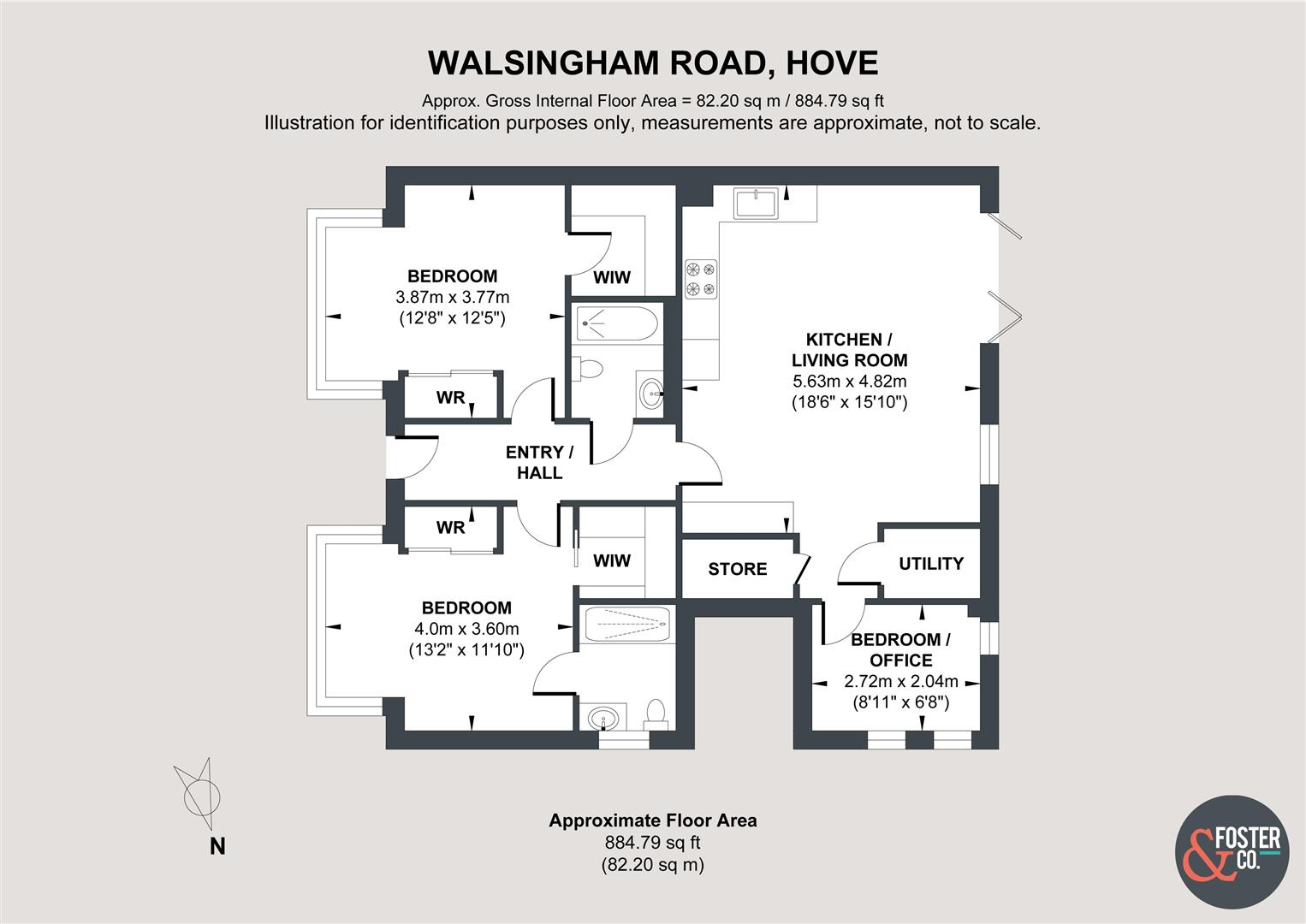 82, Walsingham Road, Hove floorplan