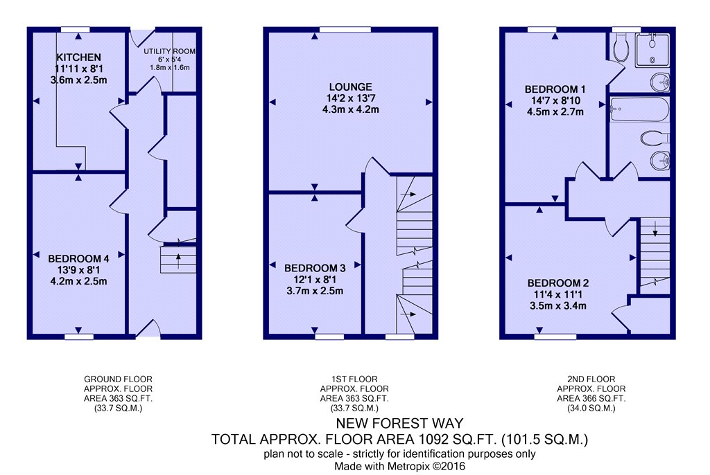 New Forest Way, Leeds, West Yorkshire LS10, 4 bedroom terraced house