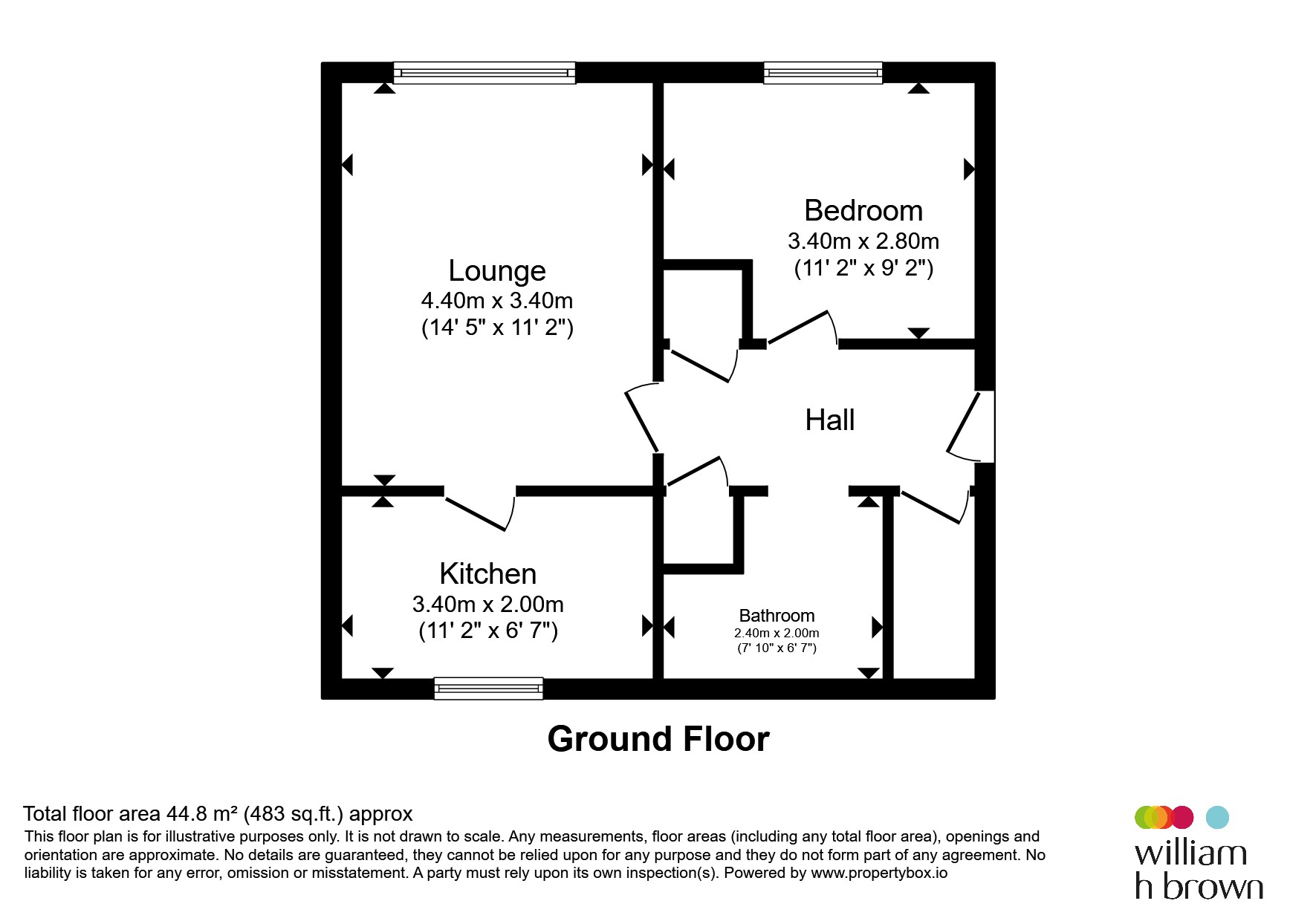 43, Gisbourne Court, LEICESTER floorplan