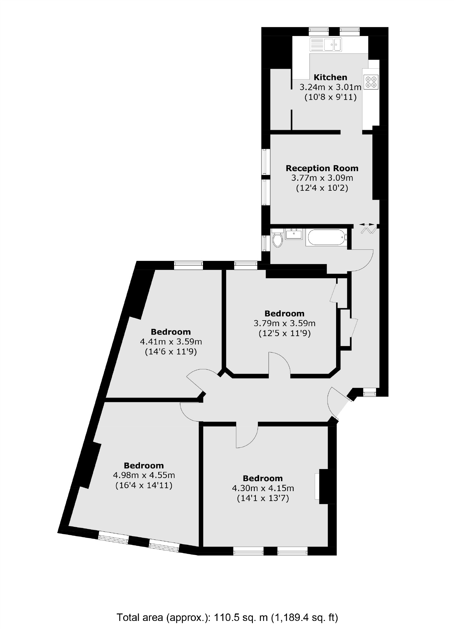 Beaumont Crescent, London floorplan