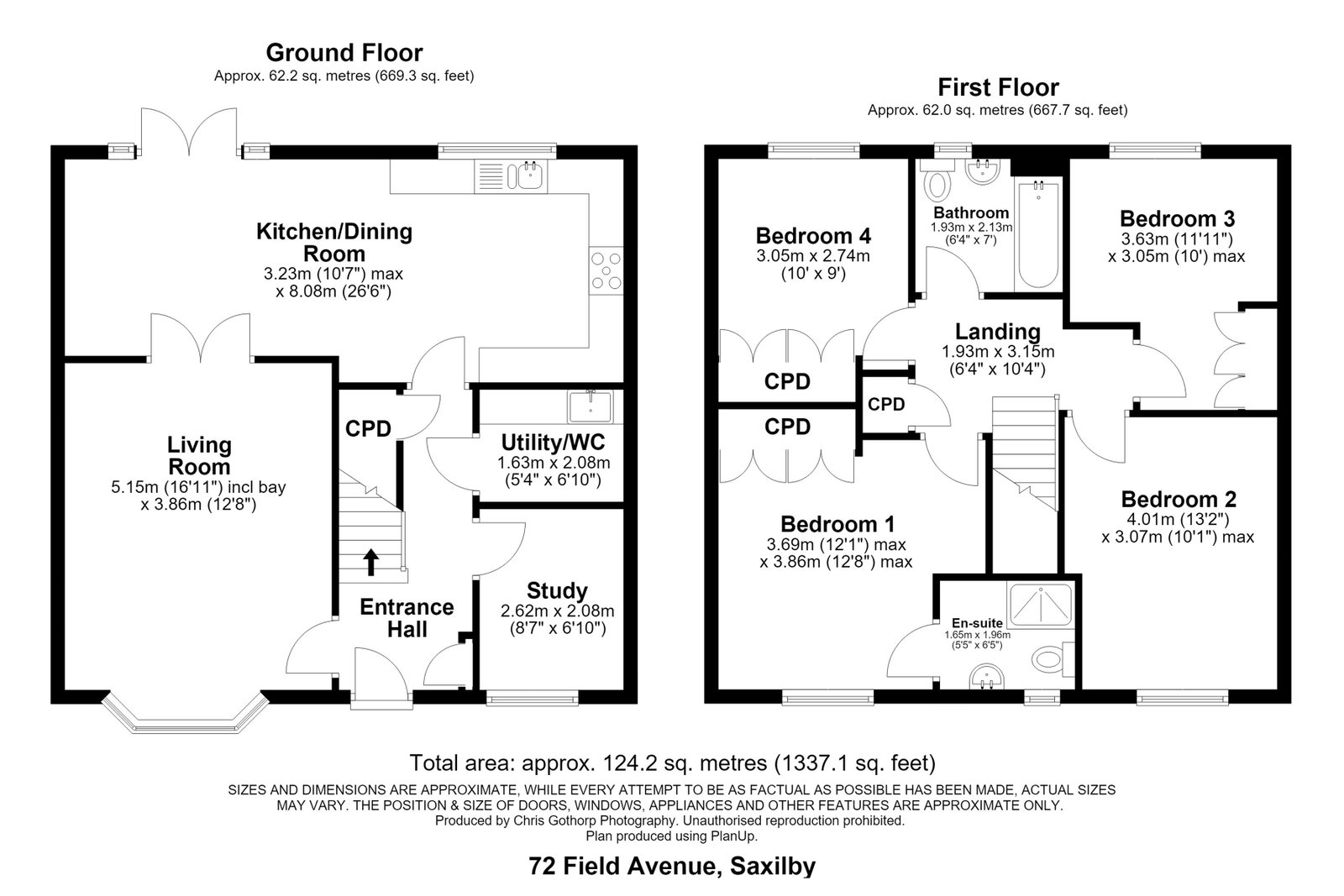 72, Field Avenue, Saxilby floorplan