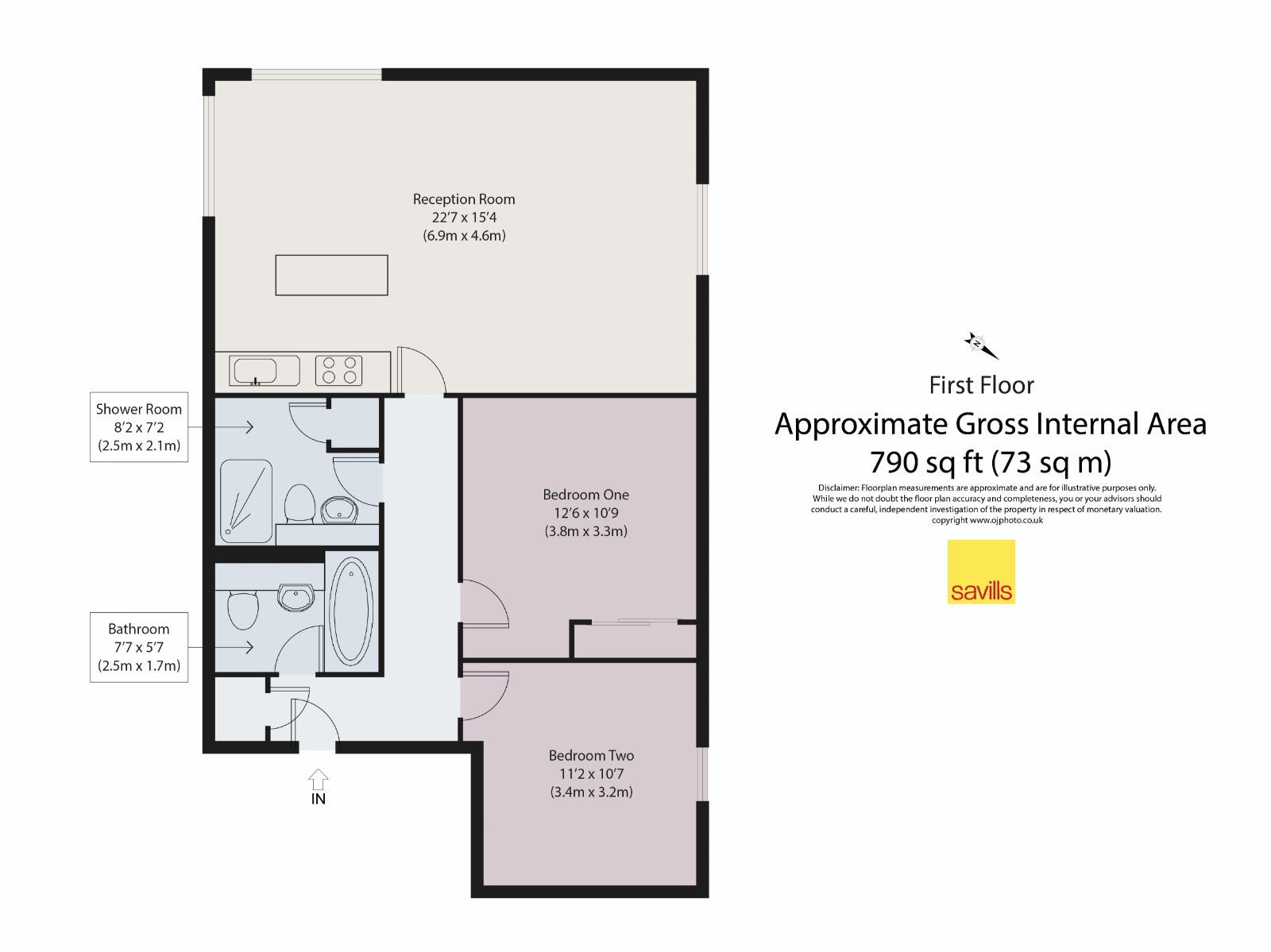 Flat 3A,, Bogart Court, London floorplan