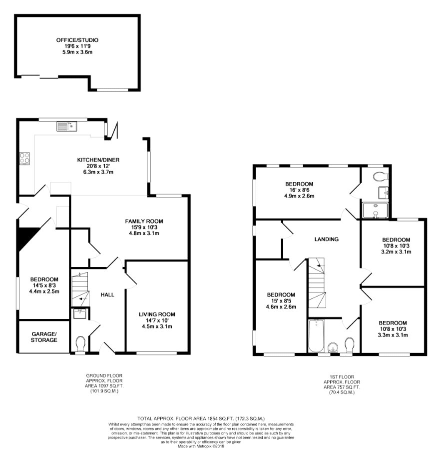 5 Bedrooms Detached house for sale in Addlestone, Surrey KT15