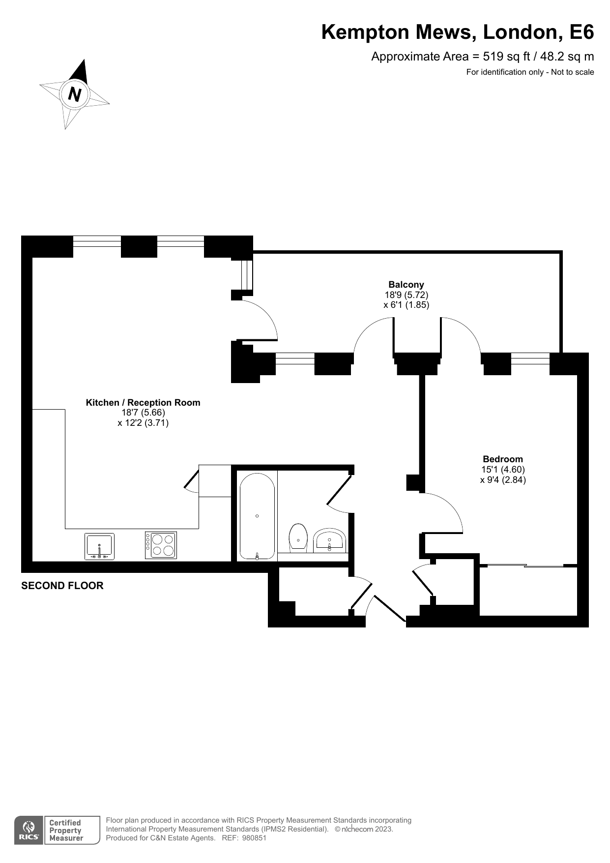Kempton Mews, London floorplan