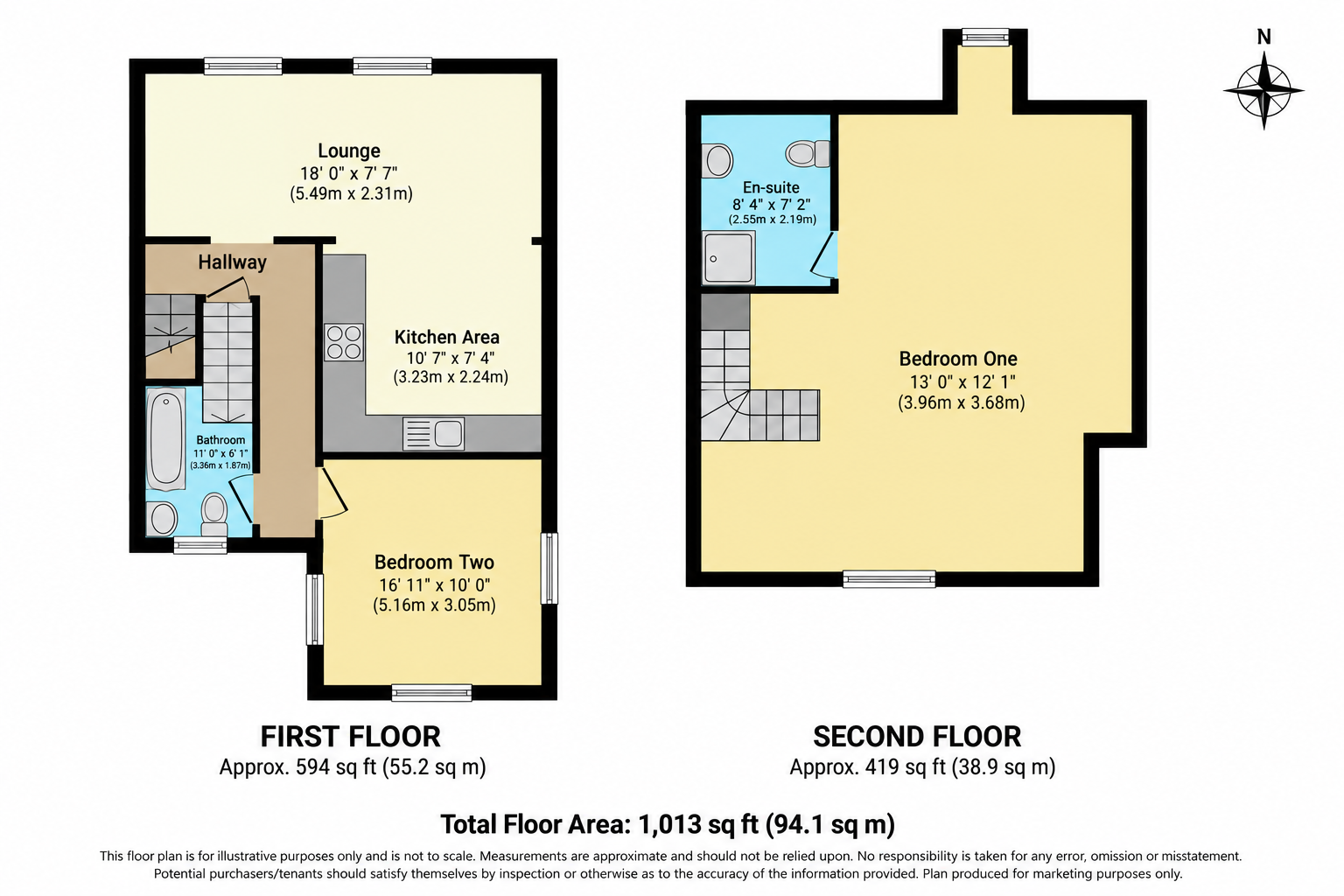 145a,Flat 2, Addington Road, South Croydon floorplan