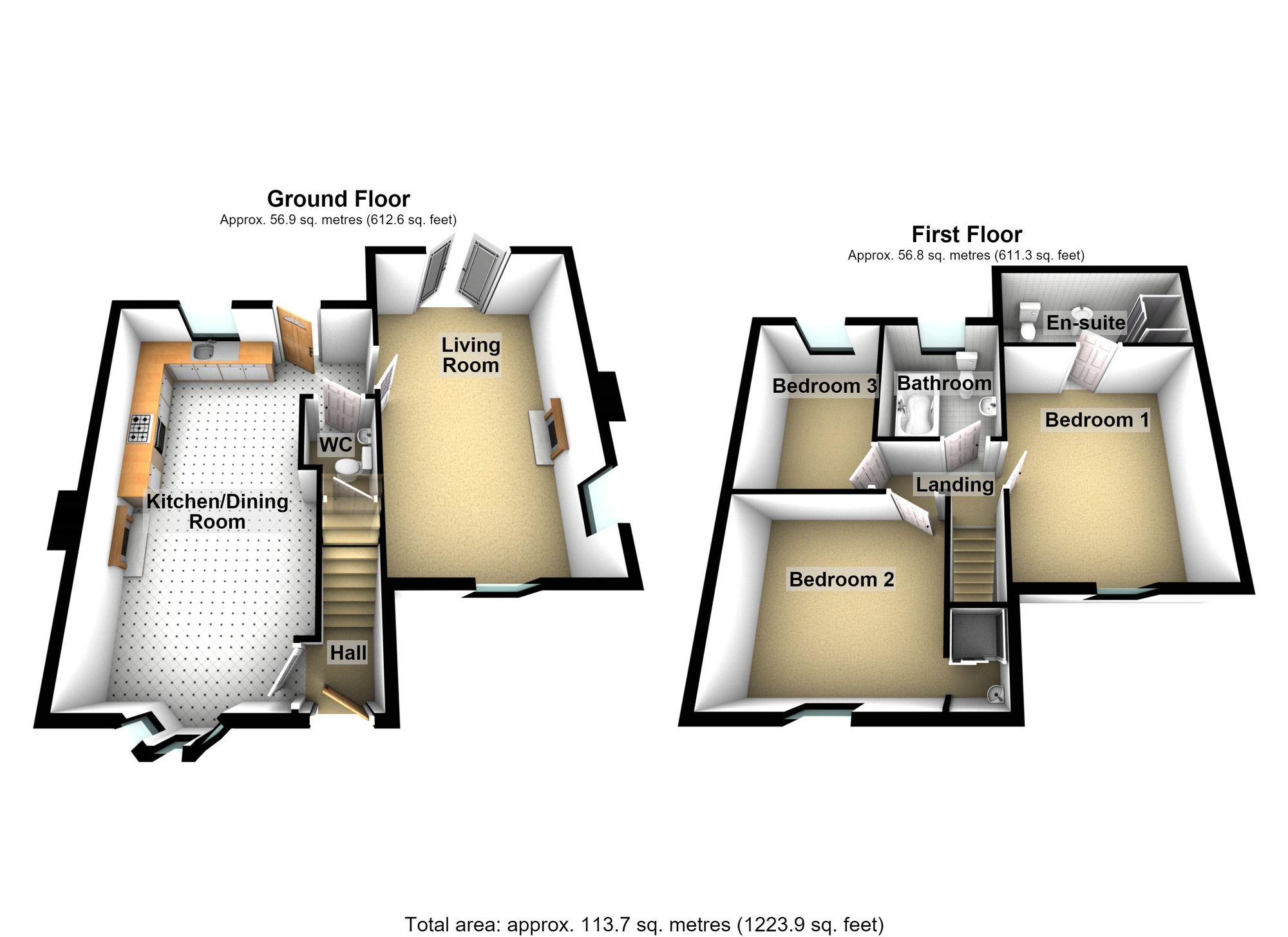 1 Popplewell Terrace, Doncaster floorplan
