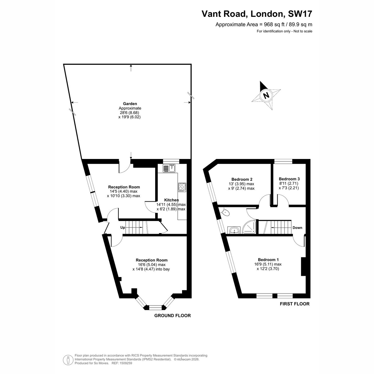 71, Vant Road, London floorplan