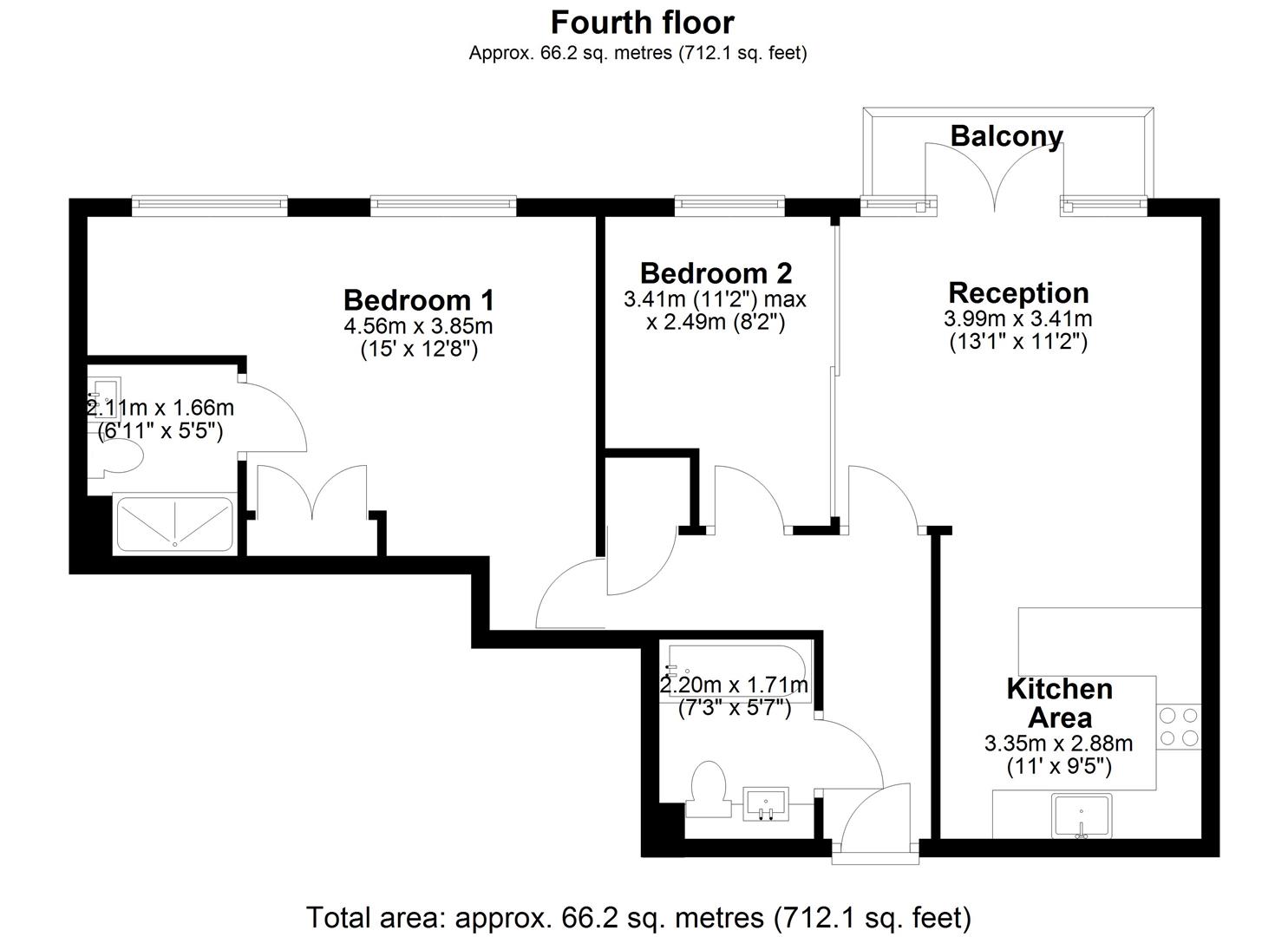30, Denham House, West Drayton floorplan