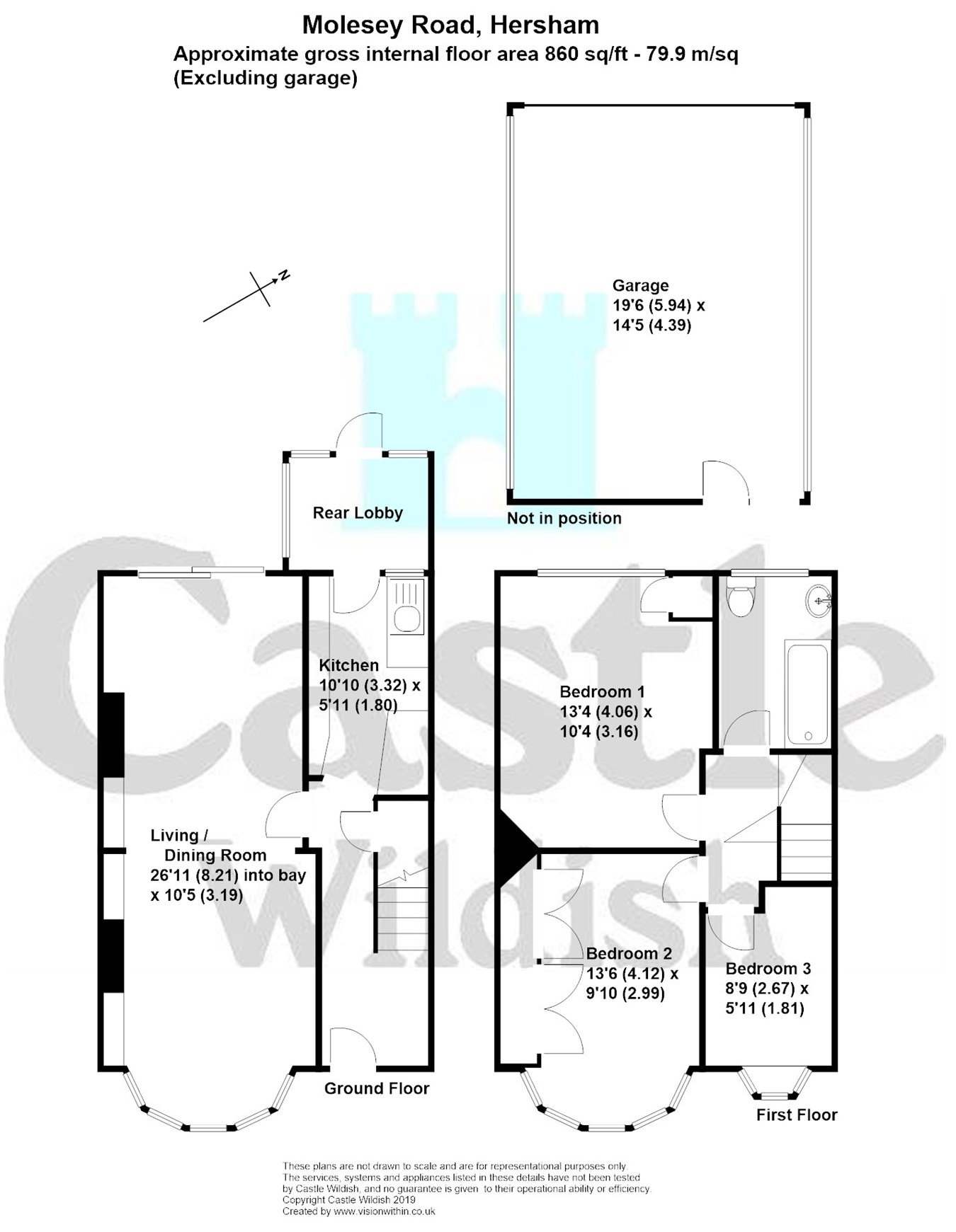 3 Bedrooms Terraced house for sale in Molesey Road, Hersham, Walton-On-Thames KT12