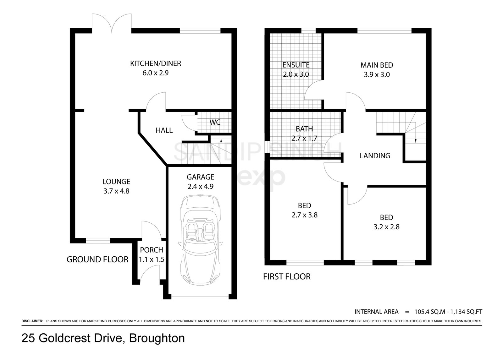 25, Goldcrest Drive, Preston floorplan