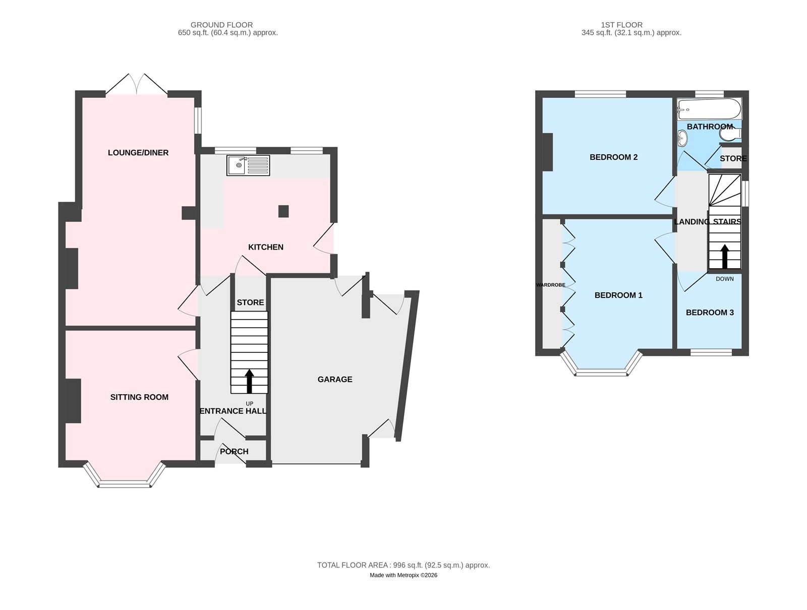 3, Madeira Avenue, Wolverhampton floorplan