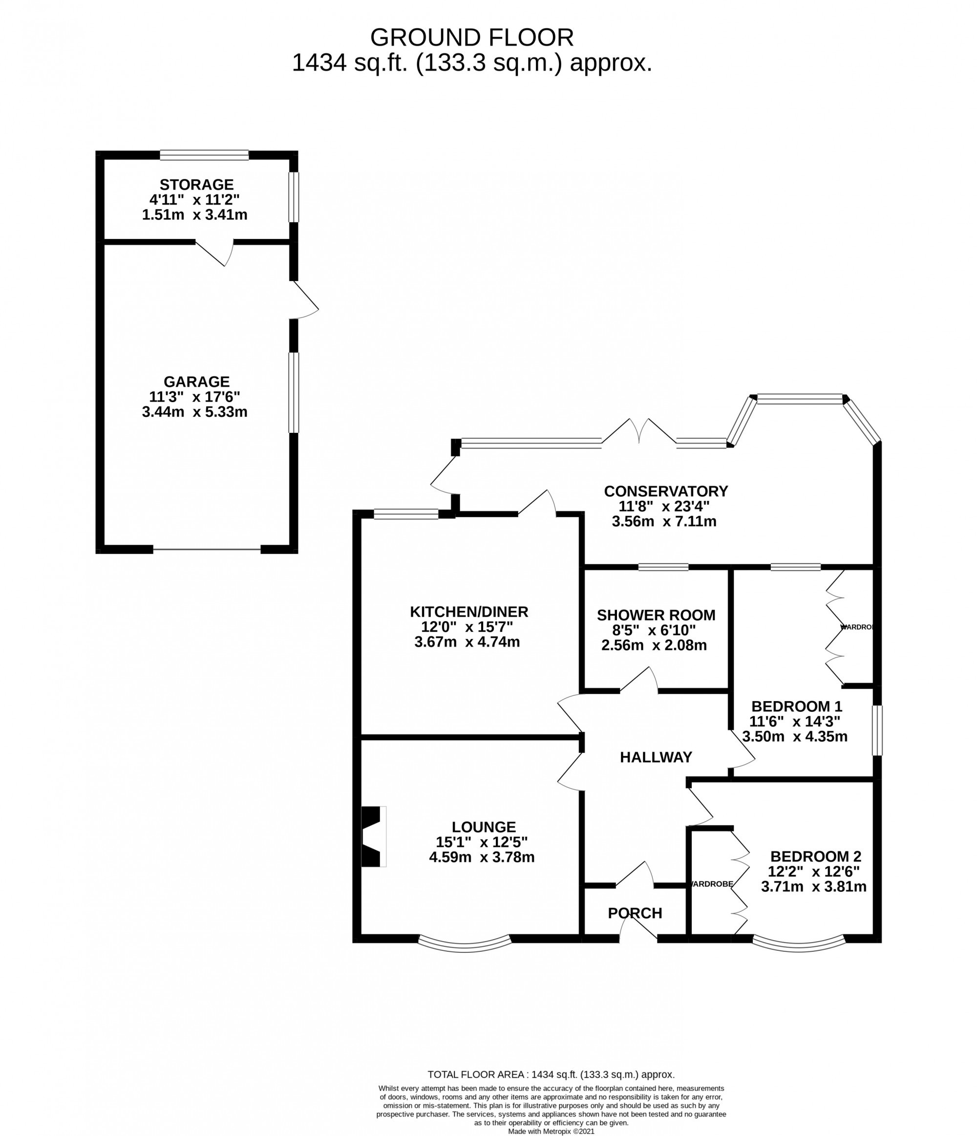 290, Blackpool Old Road, Poulton-Le-Fylde floorplan