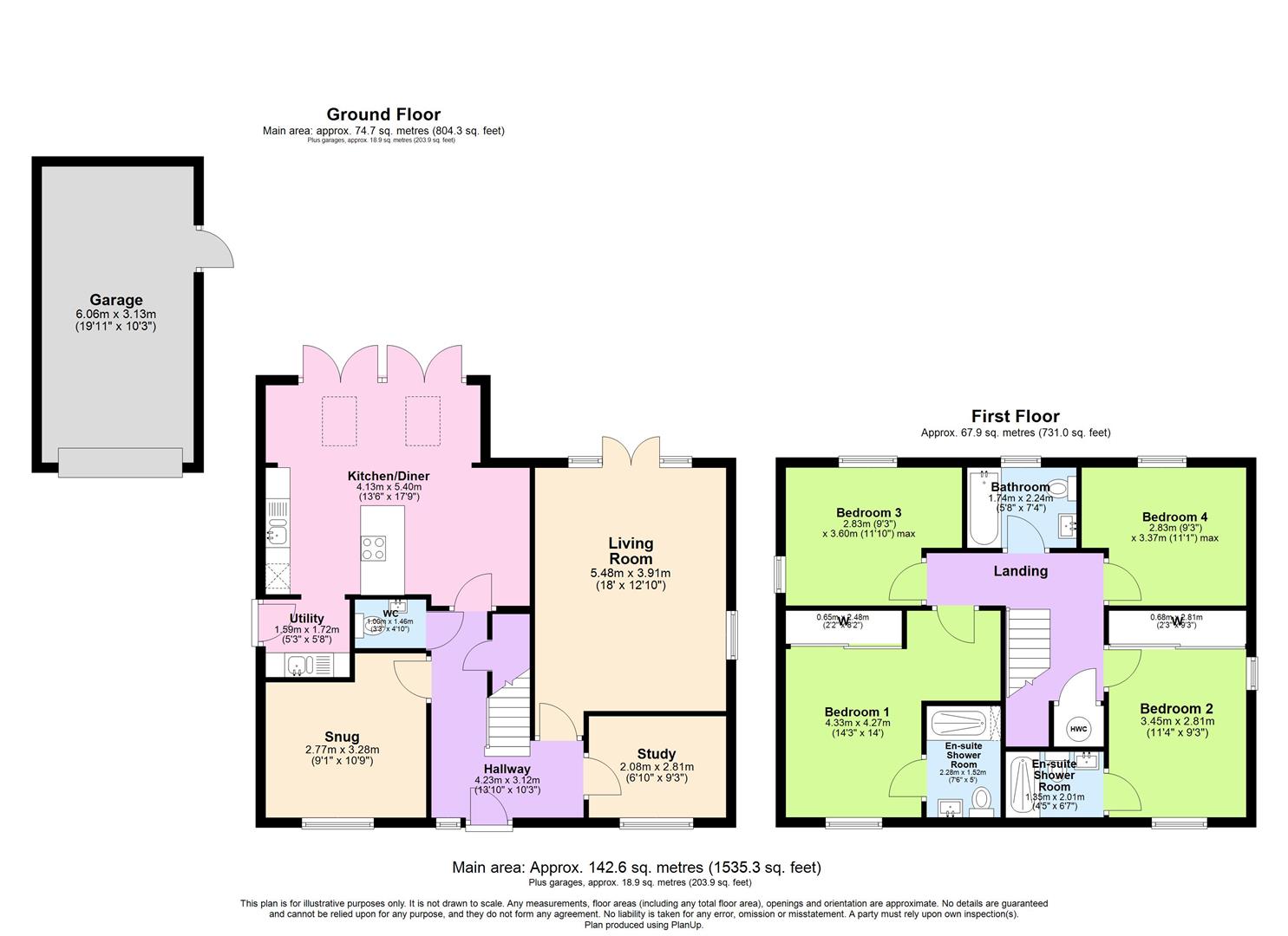 19, Swift Gardens, Southam floorplan