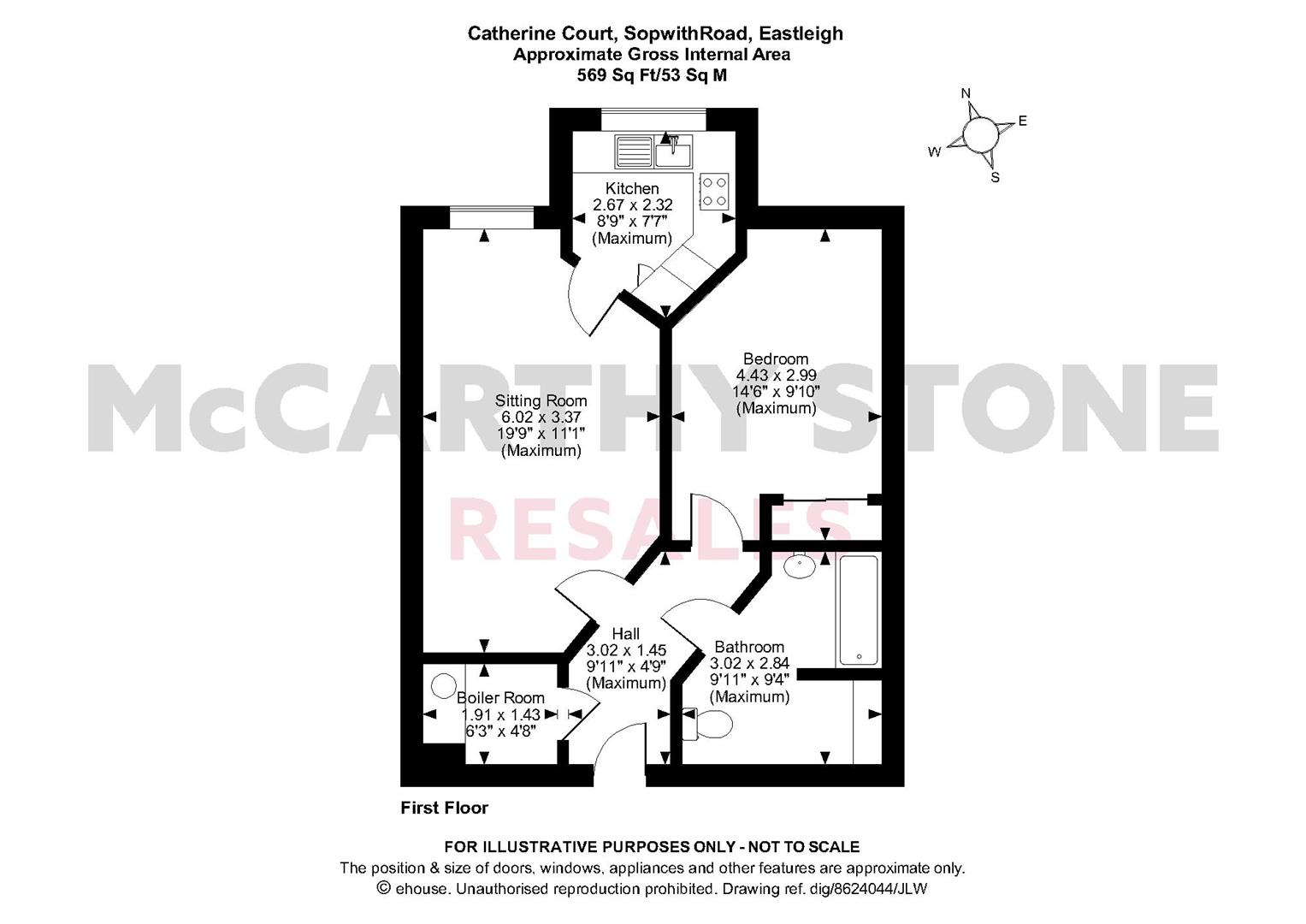 20 Catherine Court, Sopwith Road, Eastleigh floorplan