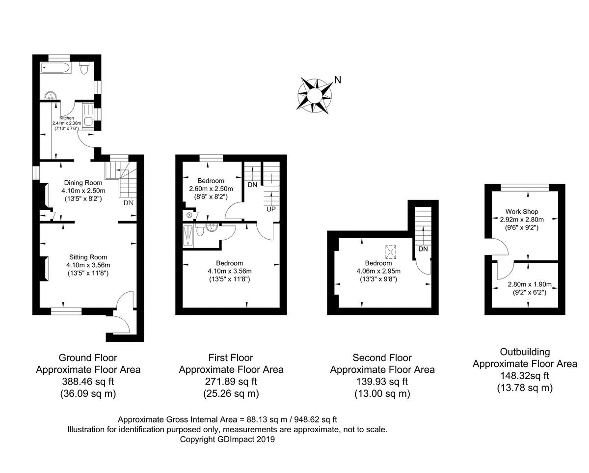 3 Bedrooms Terraced house for sale in 2 Lewes Road, Halland, East Sussex BN8