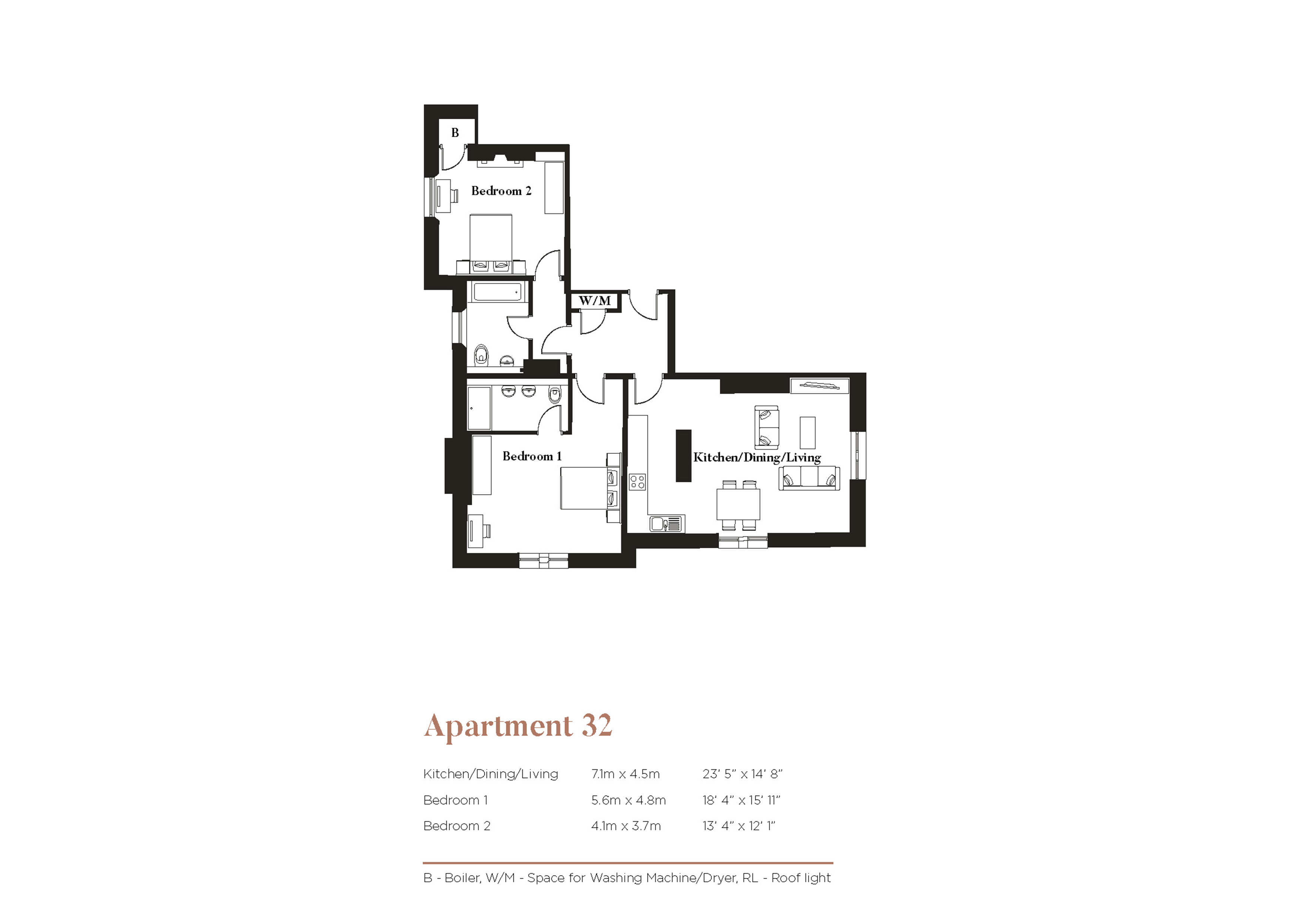 Plot 32, 6, Eldin House, Exmouth floorplan