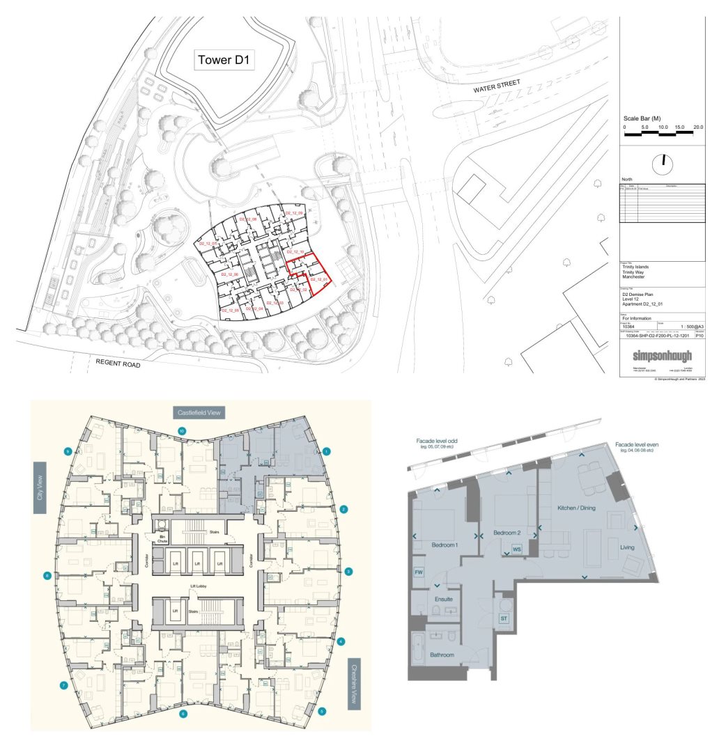1201, Vista River Gardens Water St, Manchester floorplan