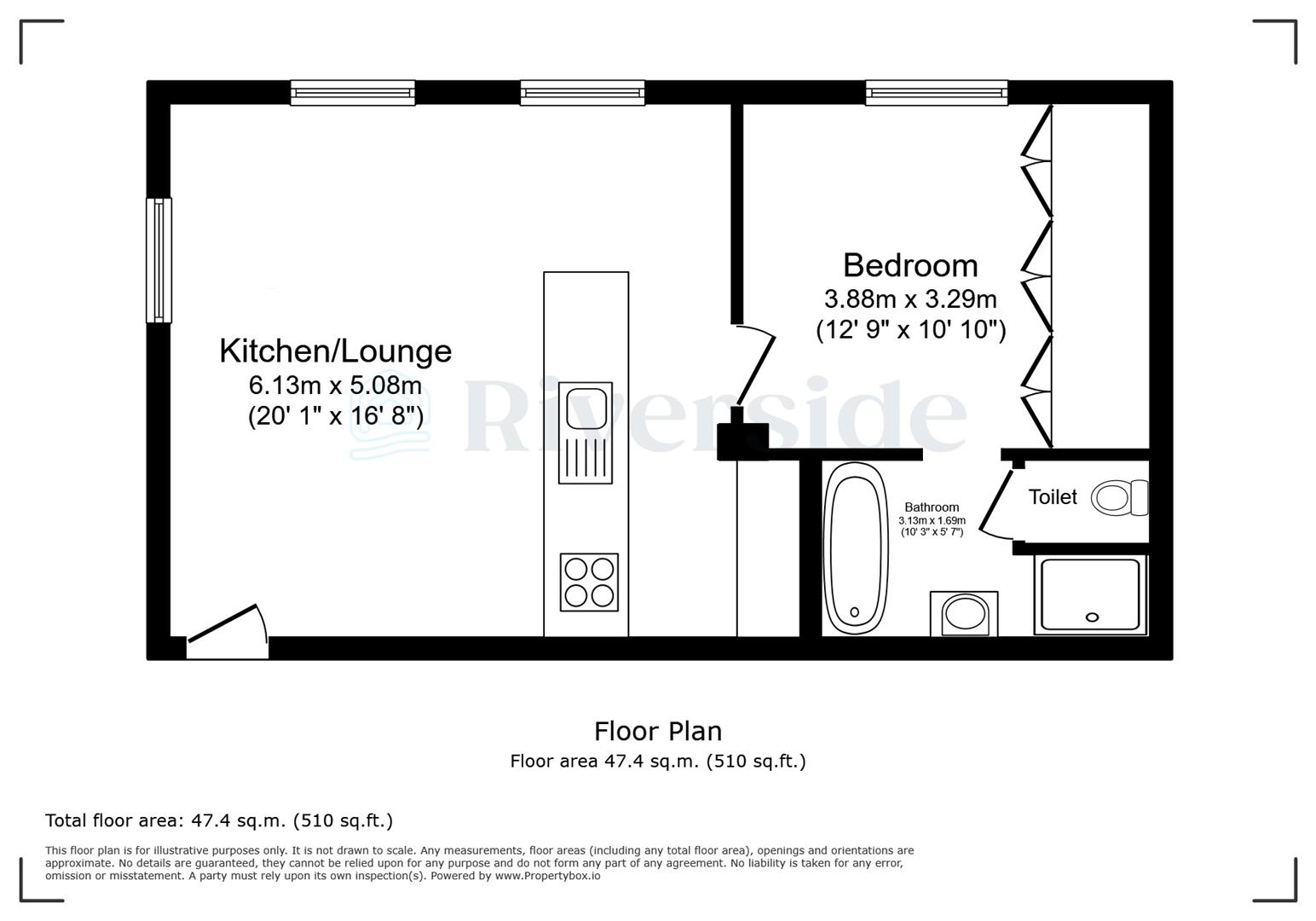 Apartment 4, The Grand Room, Pilot Office, 50 Queen Street, Hull floorplan