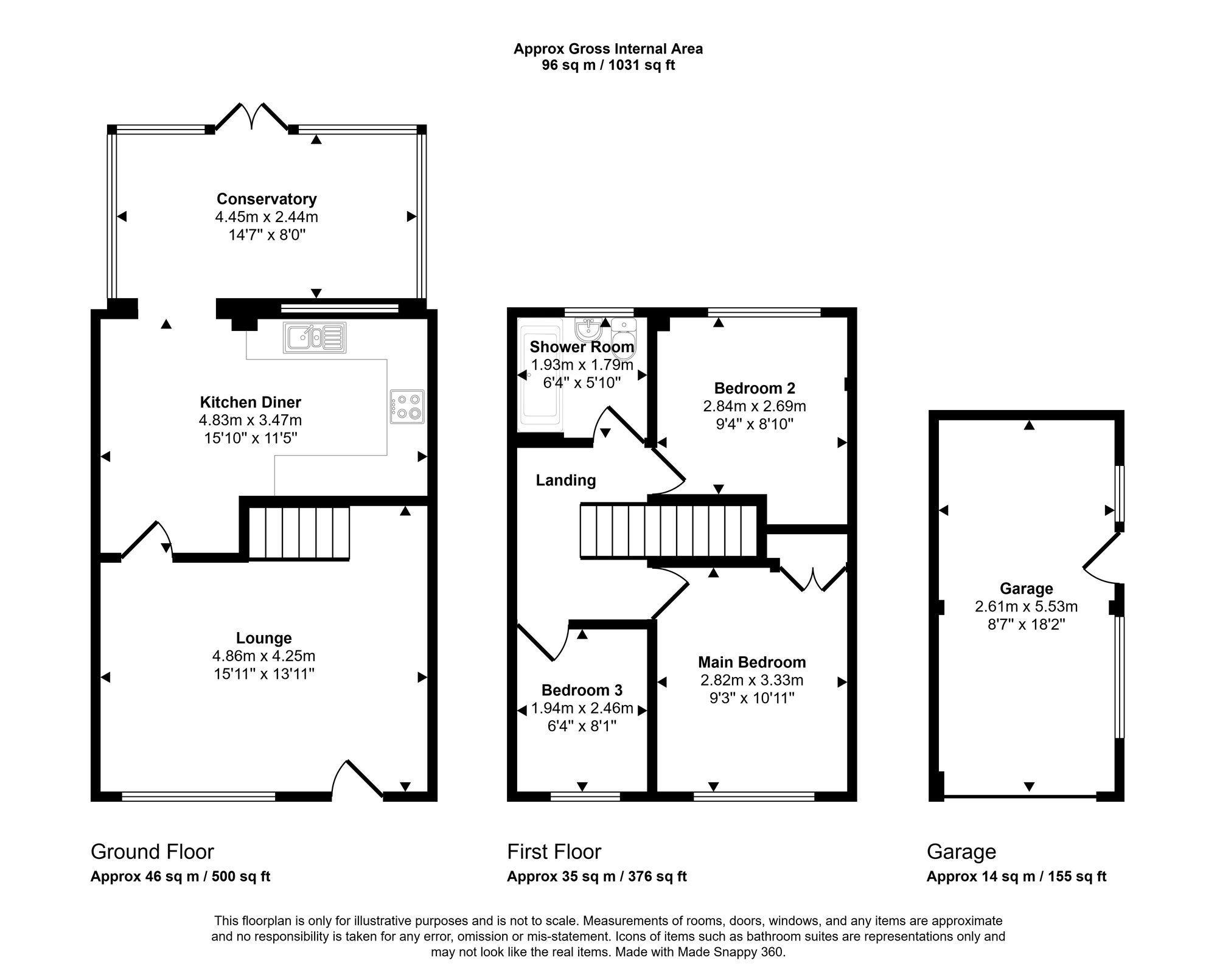 57 Woodhouse Drive, Wigan floorplan