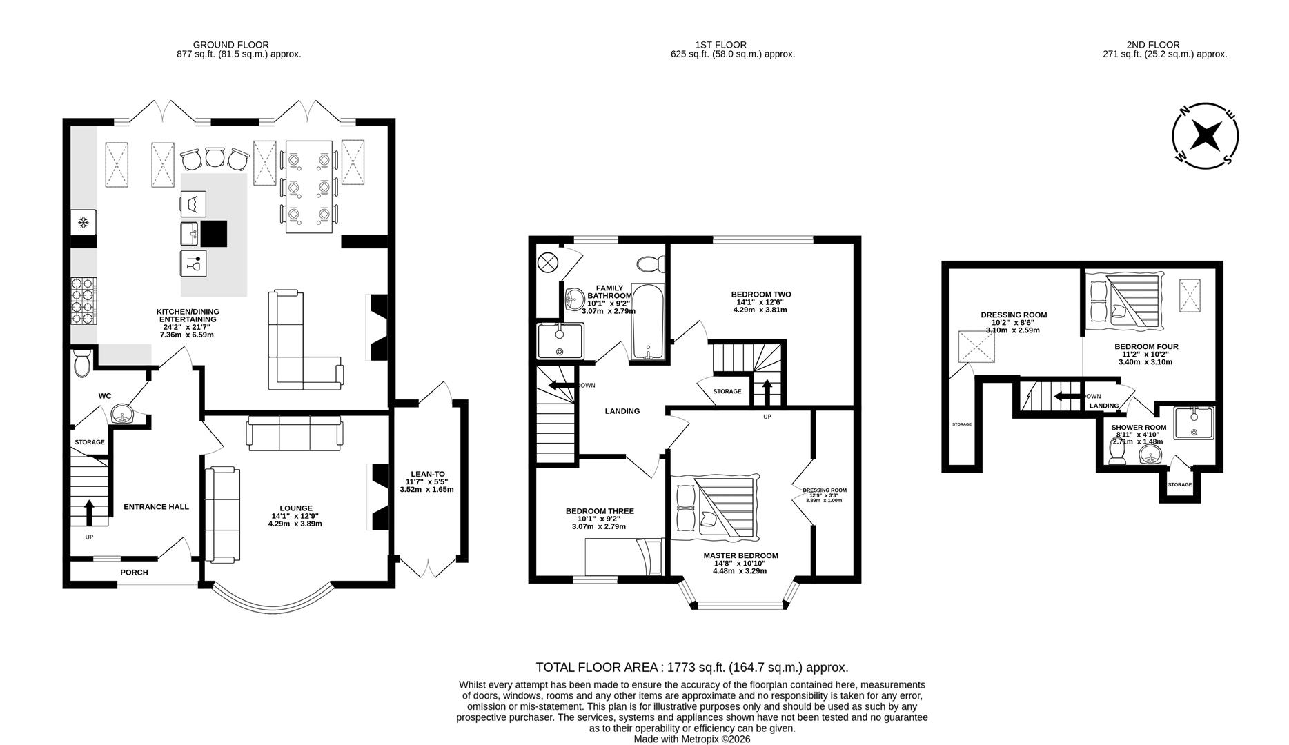 3, Claremont Avenue, Chorley floorplan