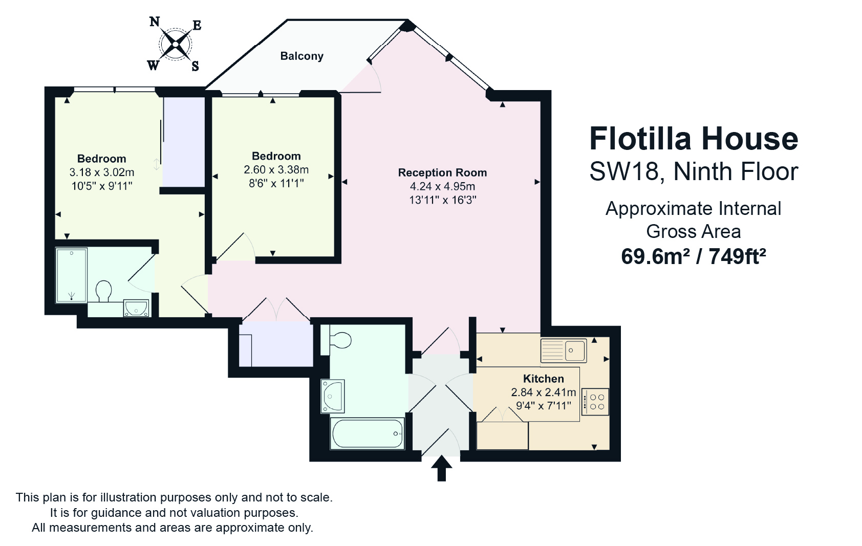 71, Flotilla House, Battersea Reach, Wandsworth floorplan