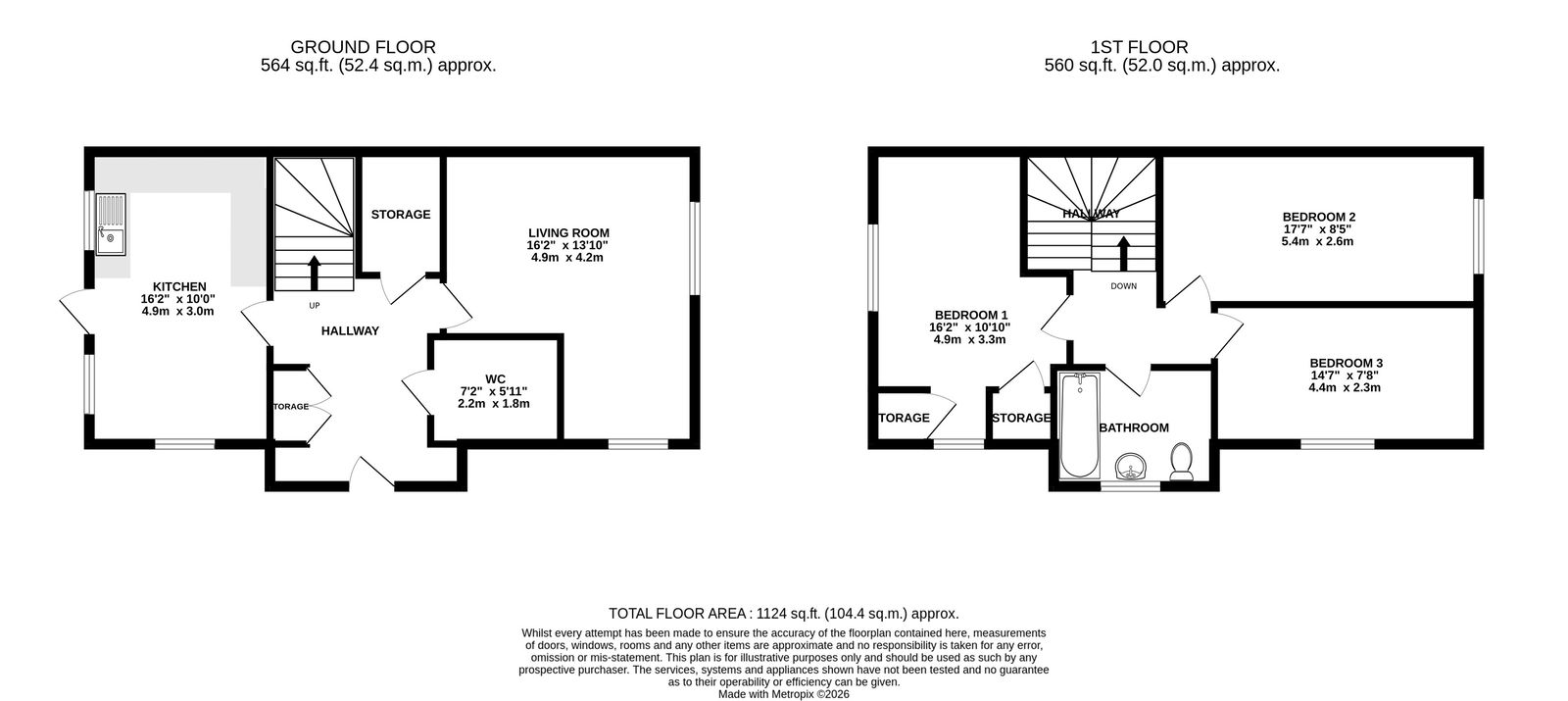 3 Rosier Close, Southampton floorplan