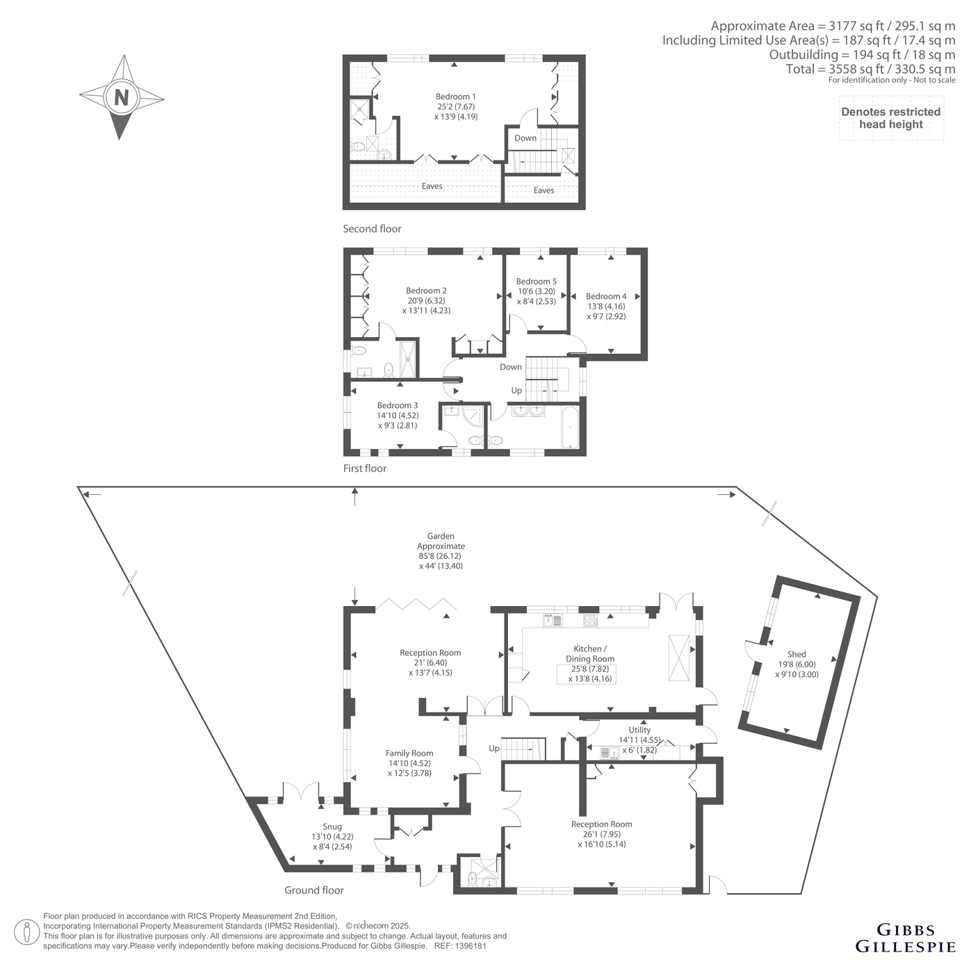 15, Dearne Close, Middlesex floorplan