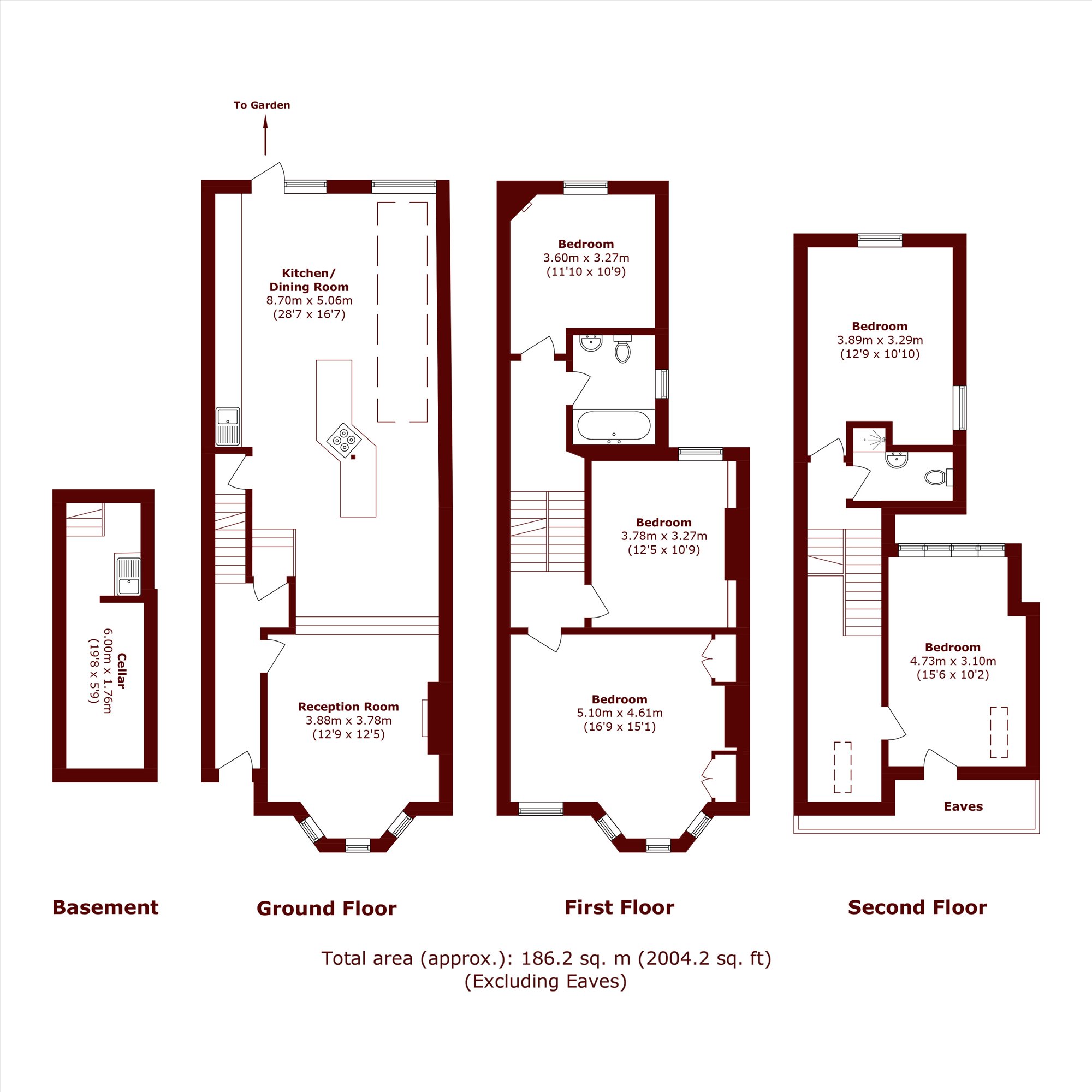 4, Augustine Road, London floorplan