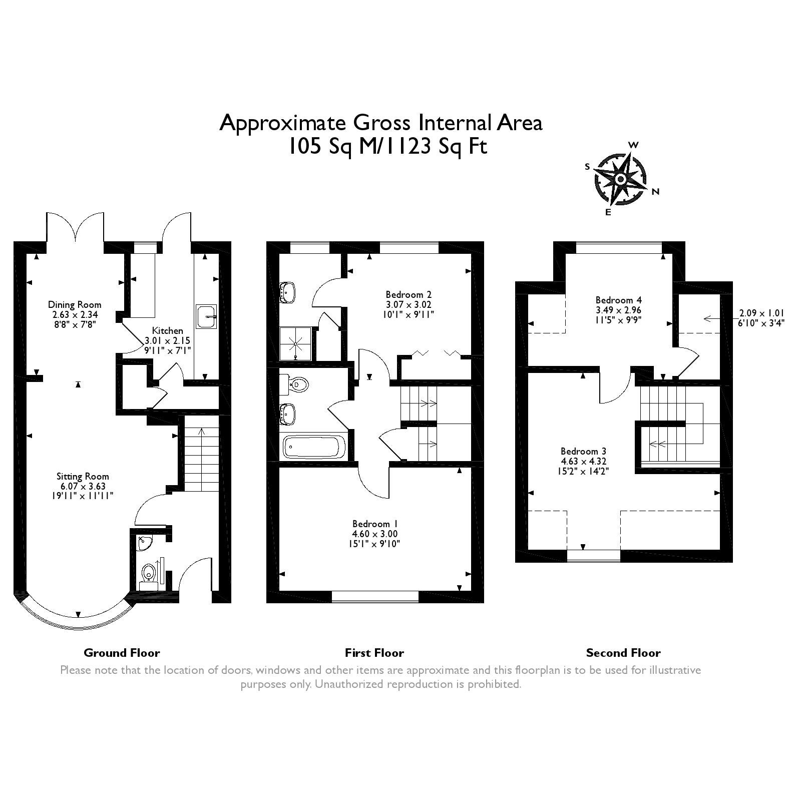 4 Bedrooms Terraced house for sale in Gainsborough Court, Walton-On-Thames KT12