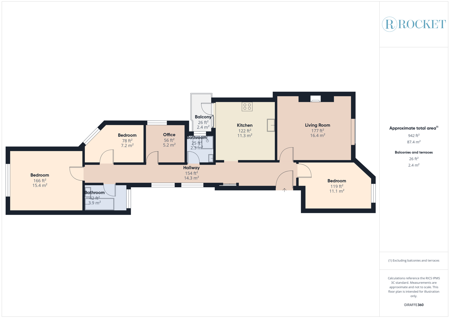 Cavendish Gardens, Trouville Road, London floorplan